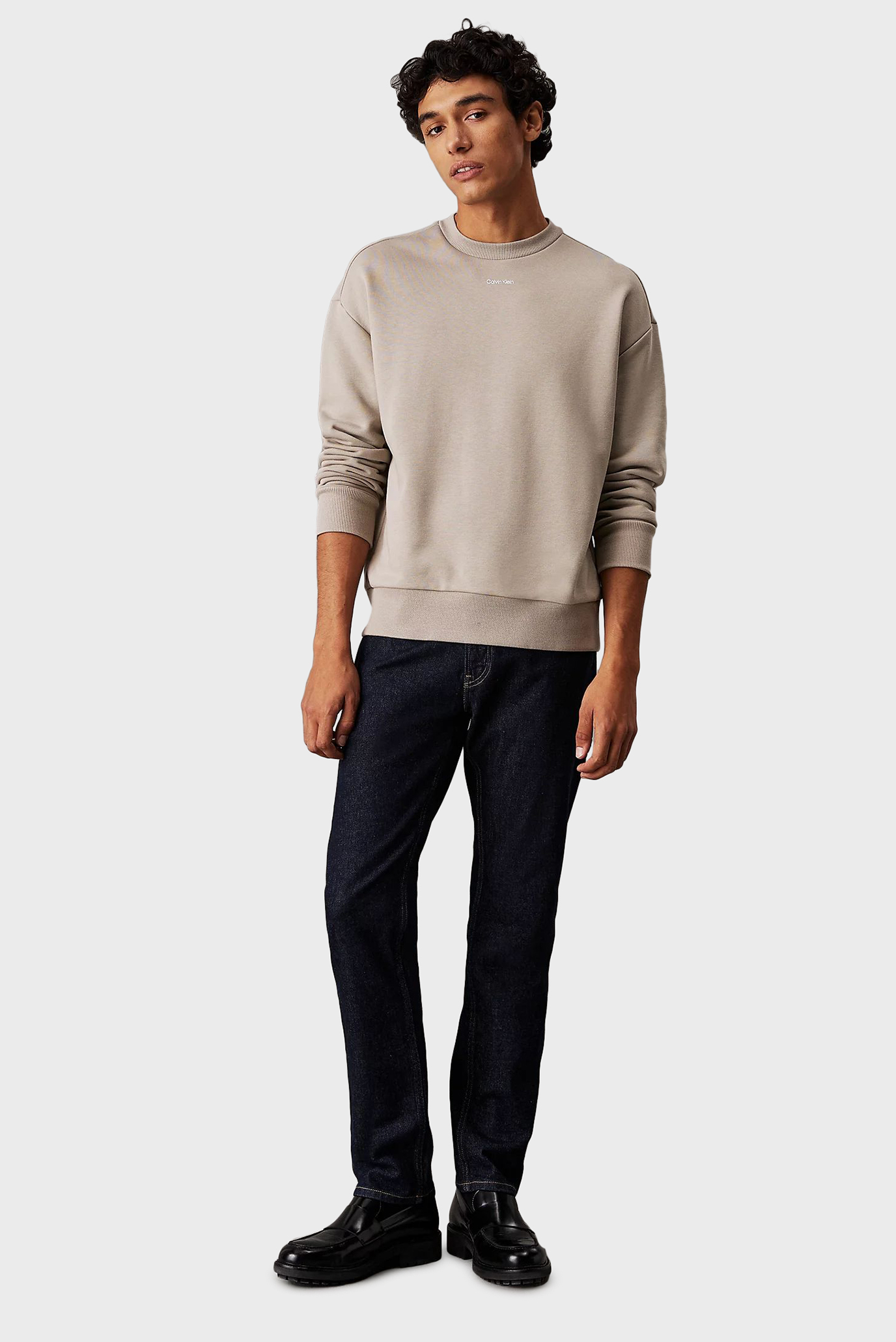 Мужской бежевый свитшот NANO LOGO SWEATSHIRT 2