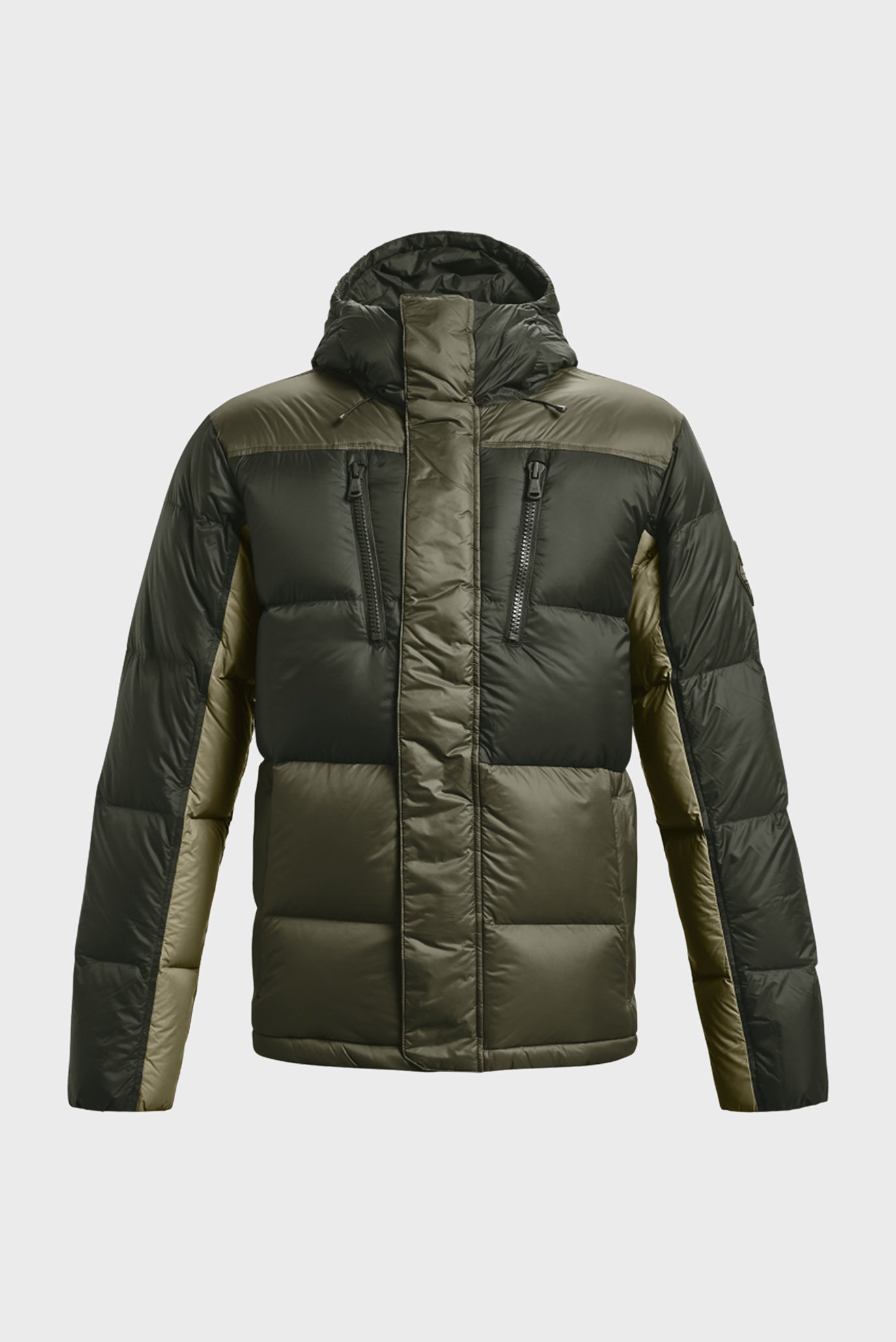 Мужской зеленый пуховик UA CGI Down Blocked Jkt 5