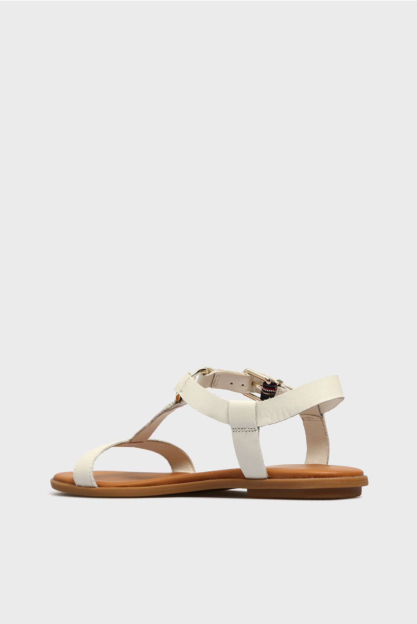 Женские белые кожаные сандалии ELEVATED 3