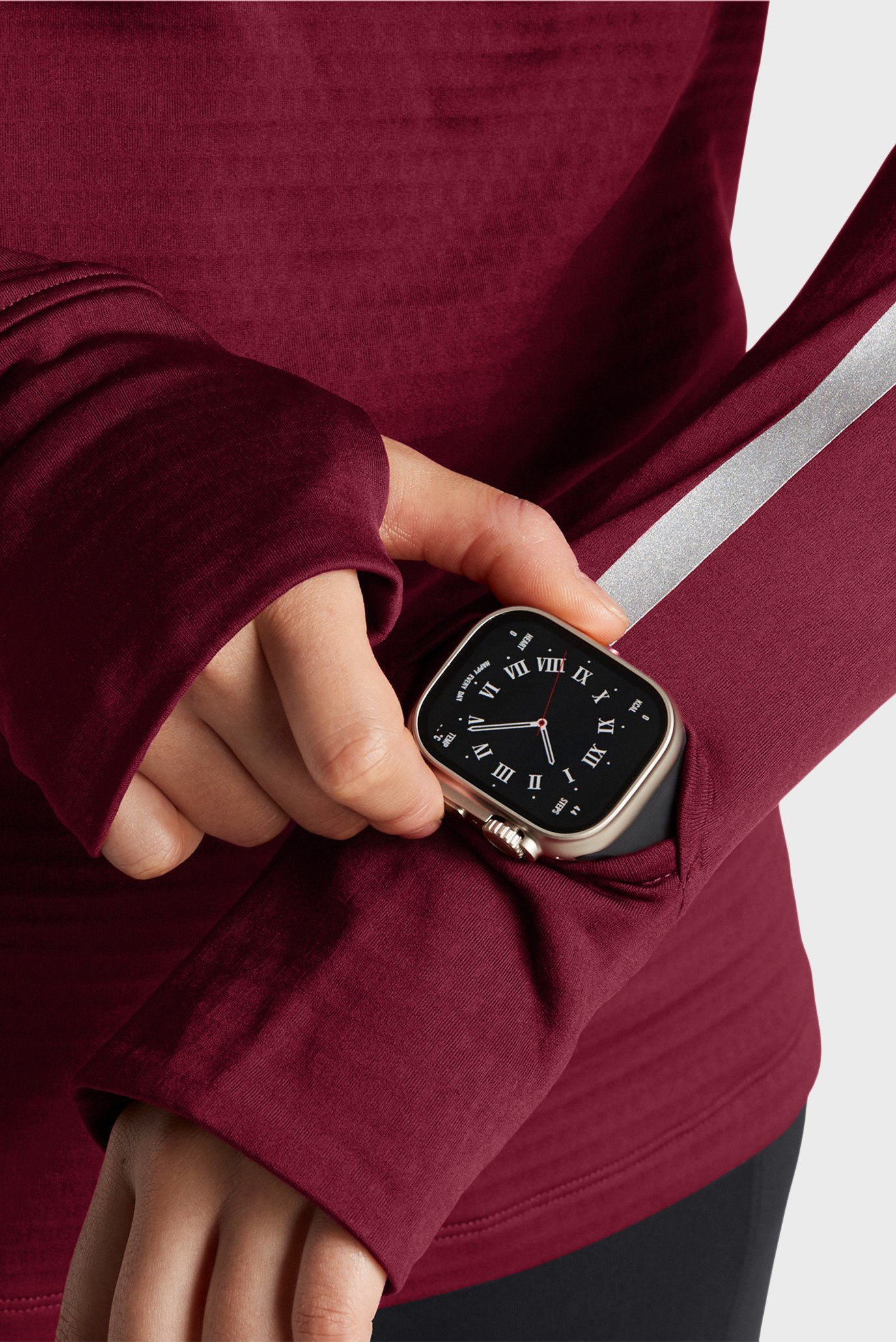 Женское бордовое худи UA LE CW Balaclava Hoodie 3