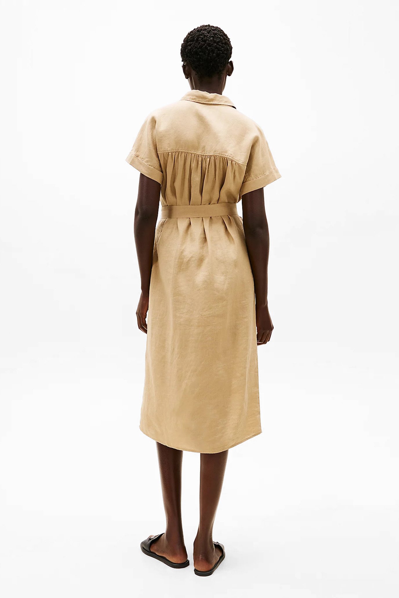 Платье ESS LINEN S S MIDI SHIRT DRESSTommy Hilfiger Платье ESS LINEN S S MIDI SHIRT DRESS 2