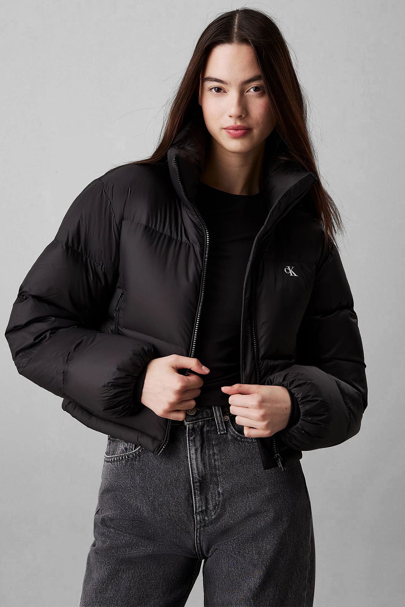 Куртка зимняя/DOWN CROPPED PUFFER 1