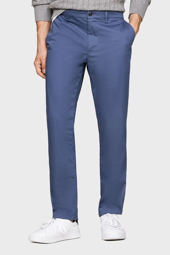 Мужские синие чиносы CHINO DENTON PRINTED STRUCTURE