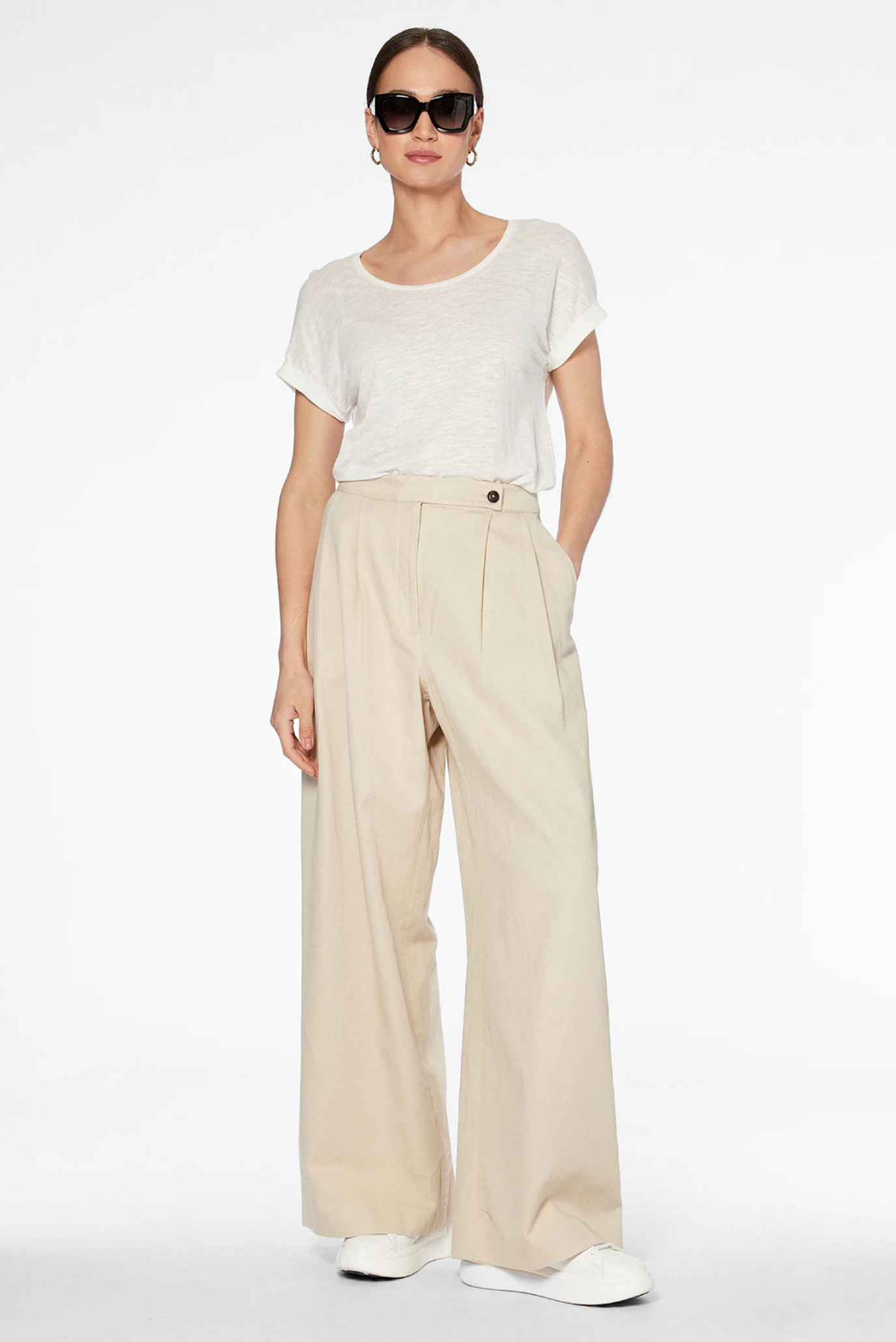 Футболка REG LYCL LINEN SCOOP-NK SS 3