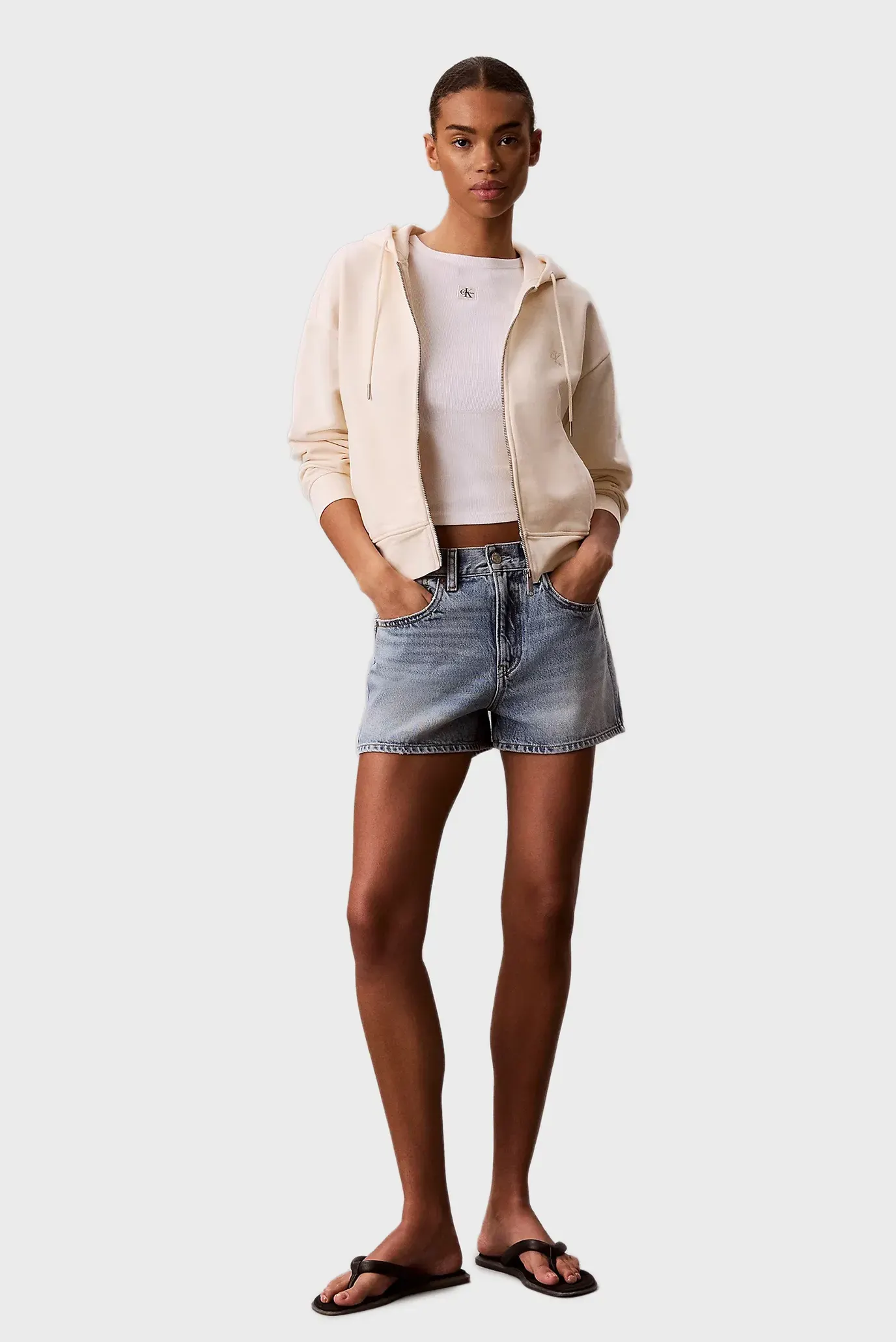 Реглан LS MONOGRAM TERRY CROP RELAXED F 4