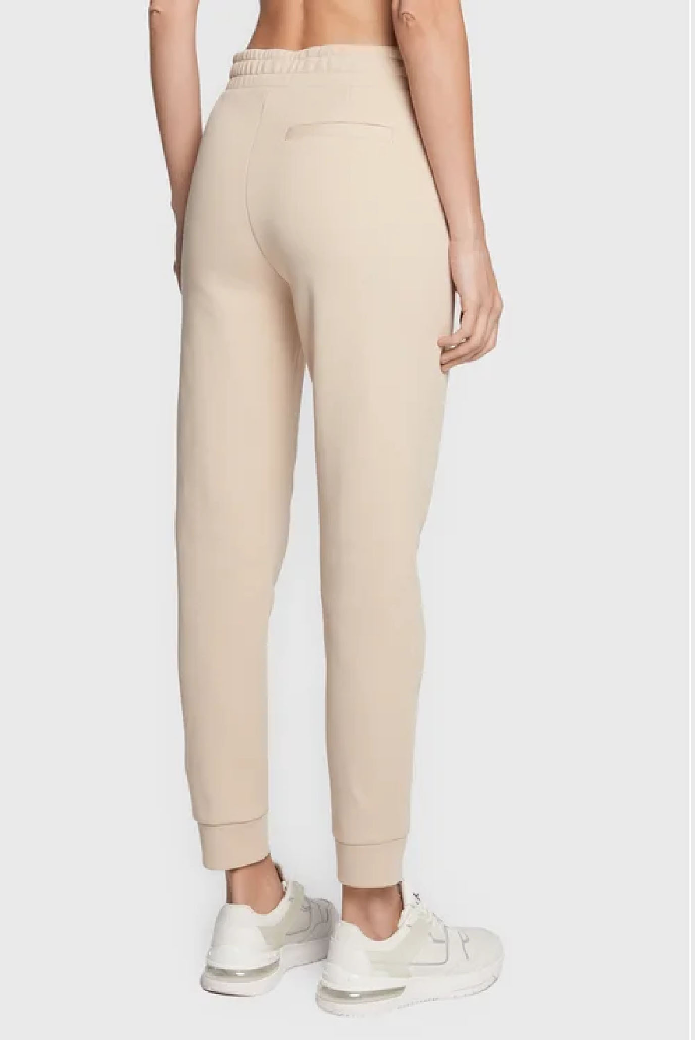 Женские бежевые спортивные брюки MICRO LOGO ESS SLIM JOGGER 3