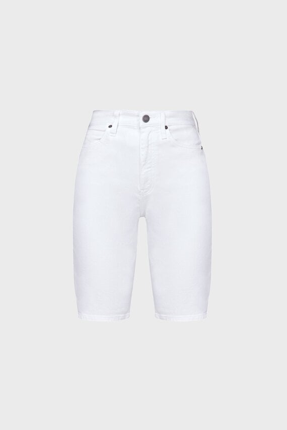 Женские белые джинсовые шорты DENIM