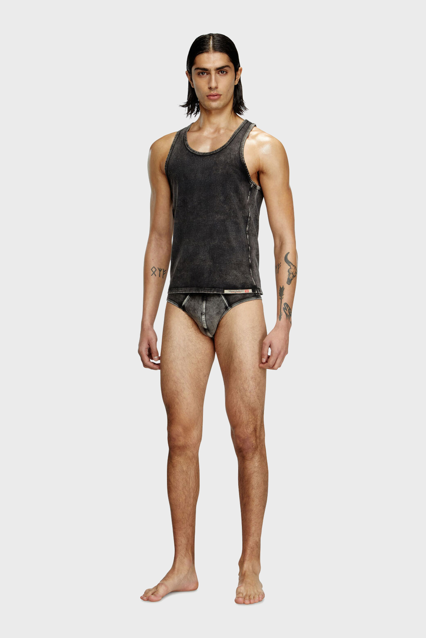 Мужская черная майка WALTY-DNM 3