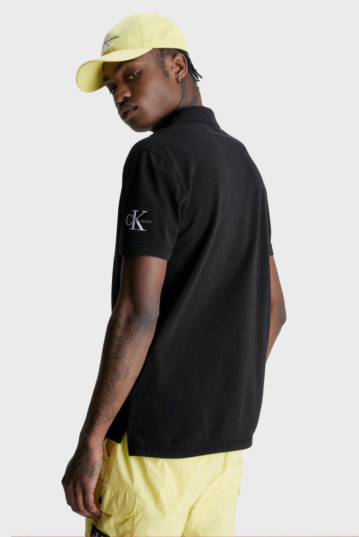 Мужское черное поло BADGE 8