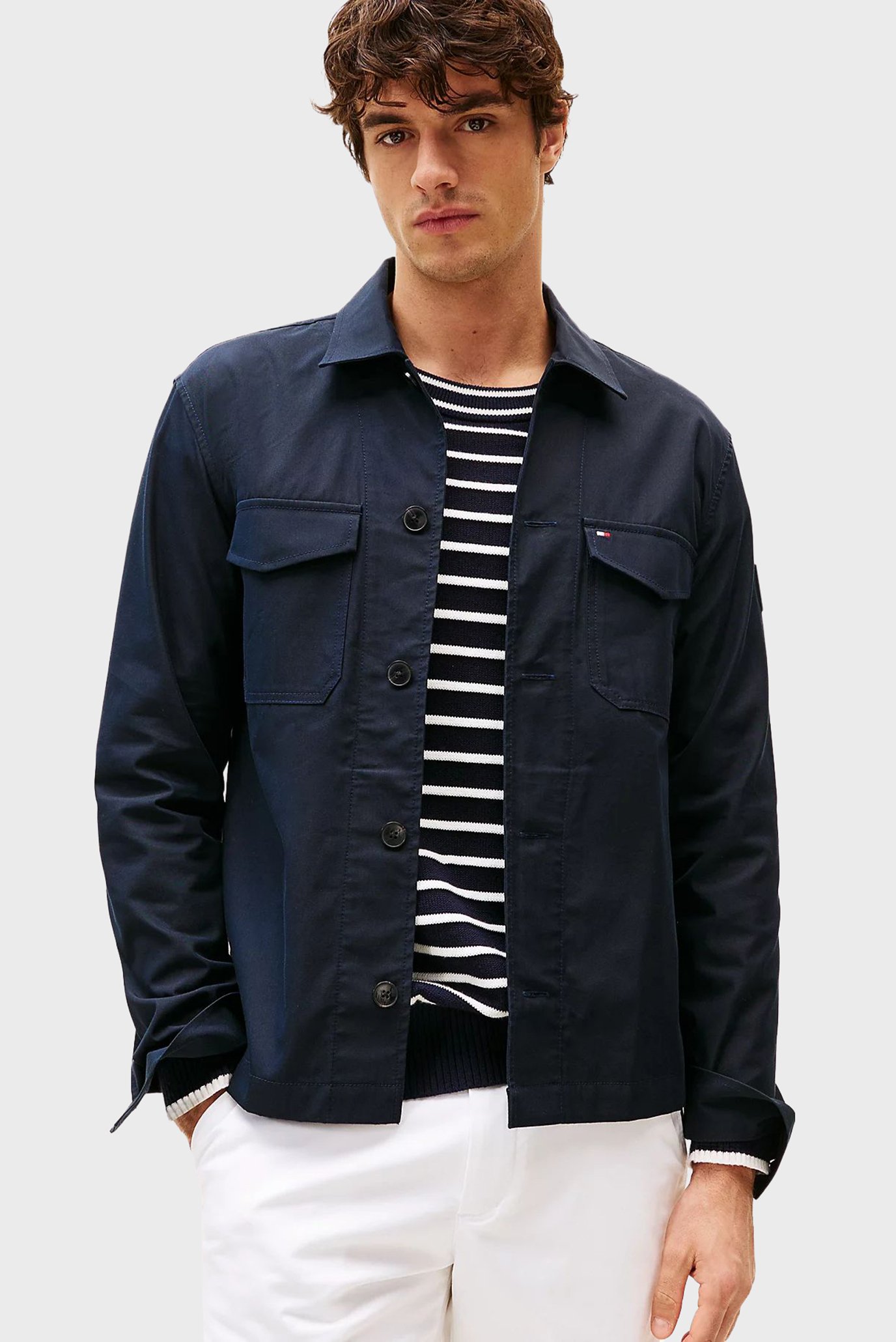 Мужская темно-синяя куртка SHIRT JACKET 1