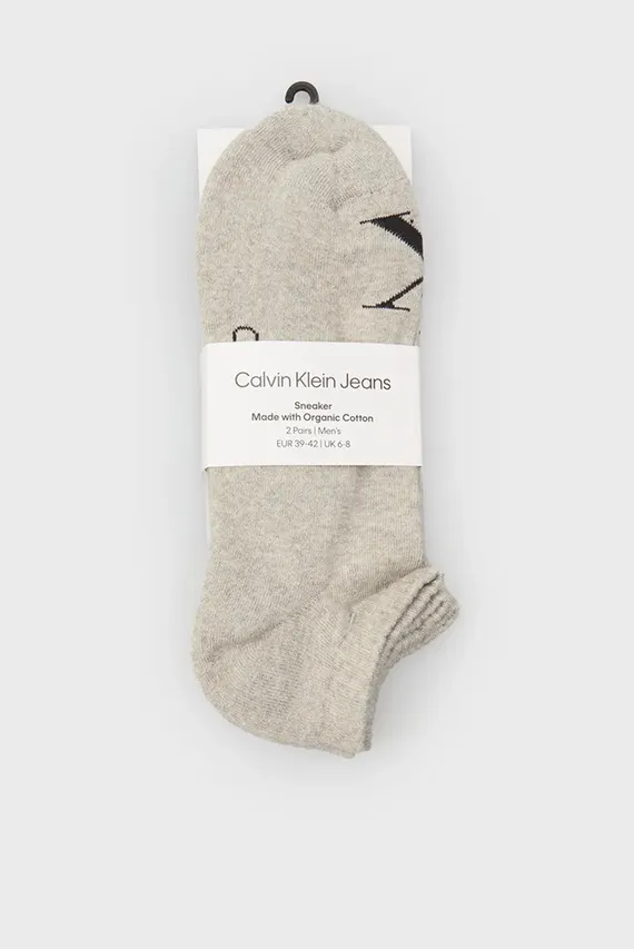Носки CKJ MEN SNEAKER 2P MONOGRAM Calvin Klein Jeans