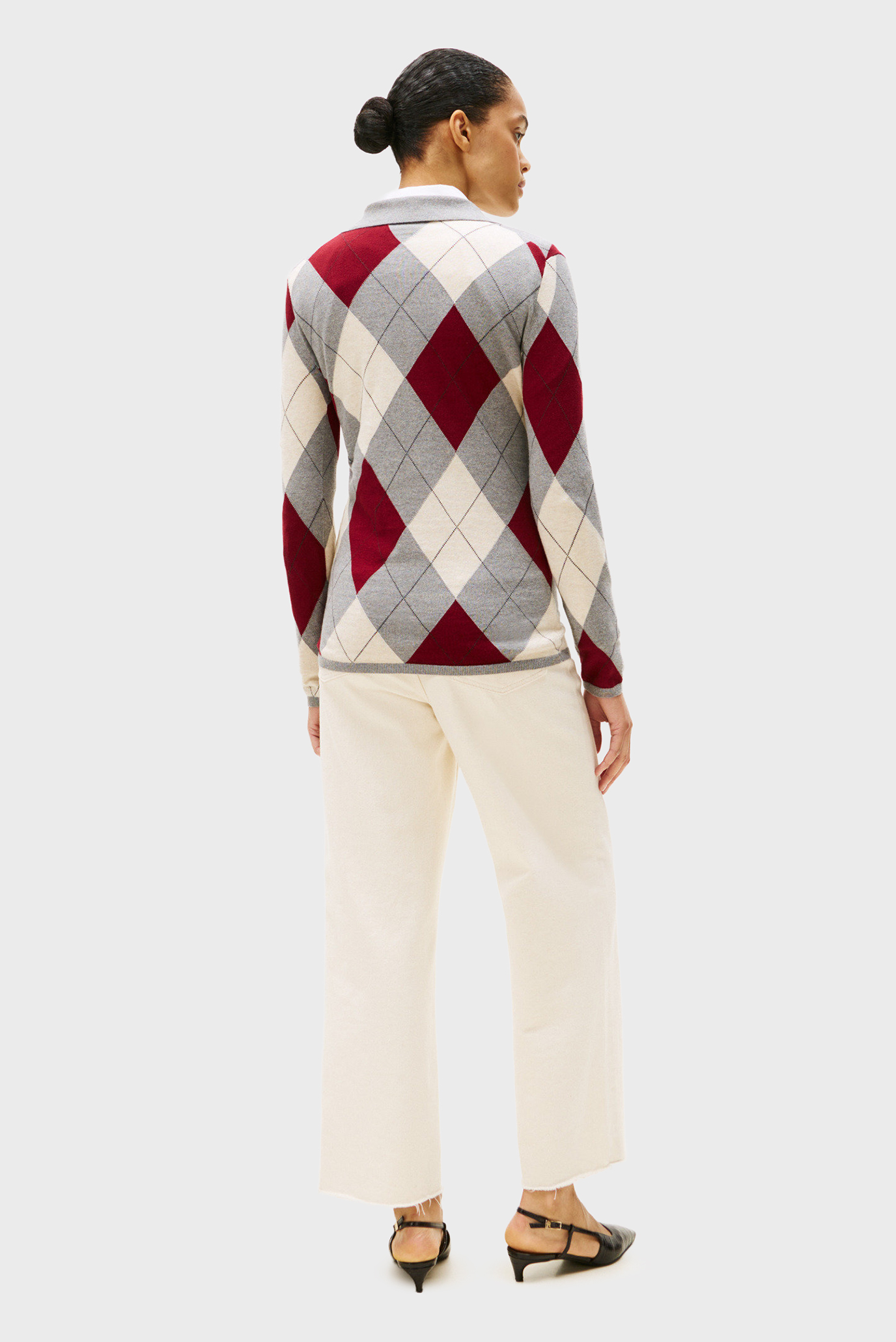Свитер CO ARGYLE POLO-NK SWEATER 3