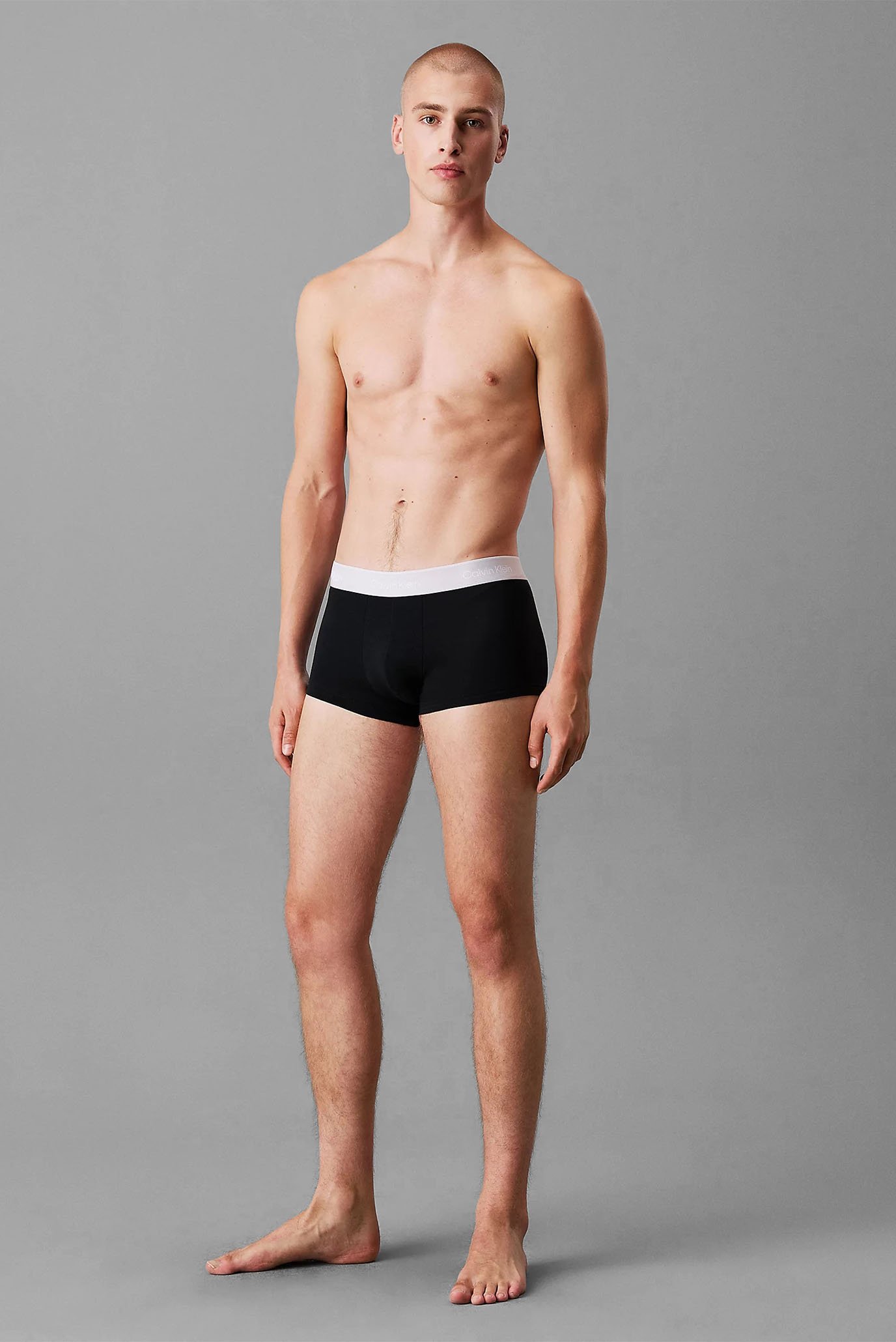 Мужские черные боксеры (3 шт) LOW RISE TRUNKCalvin Klein Мужские черные боксеры (3 шт) LOW RISE TRUNK 5