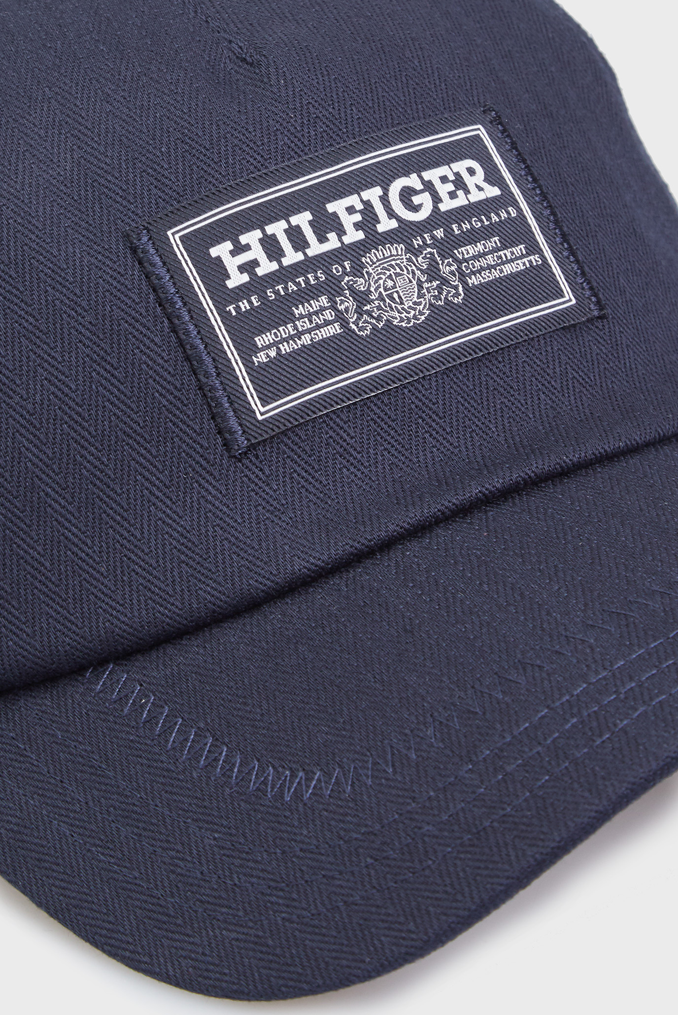 Мужская темно-синяя кепка TH MONOTYPE HERRINGBONE 5 PANEL 3