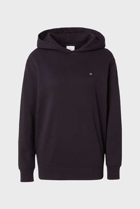 Женское черное худи CK EMB GRAPHIC RELAXED
