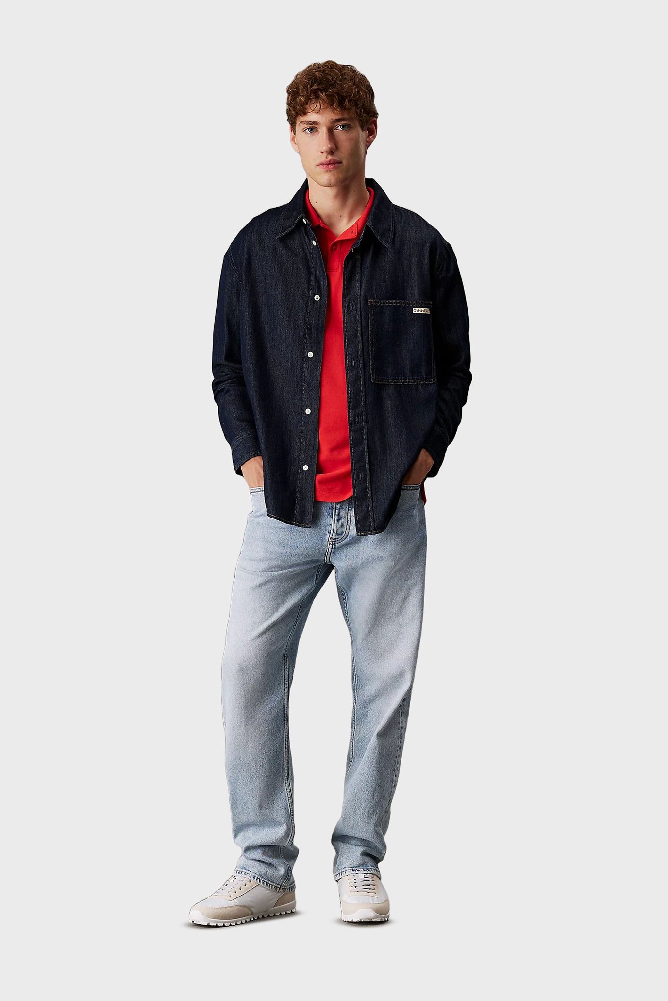 Мужское оранжевое поло SS MONOGRAM PIQUECalvin Klein Jeans Мужское оранжевое поло SS MONOGRAM PIQUE 3