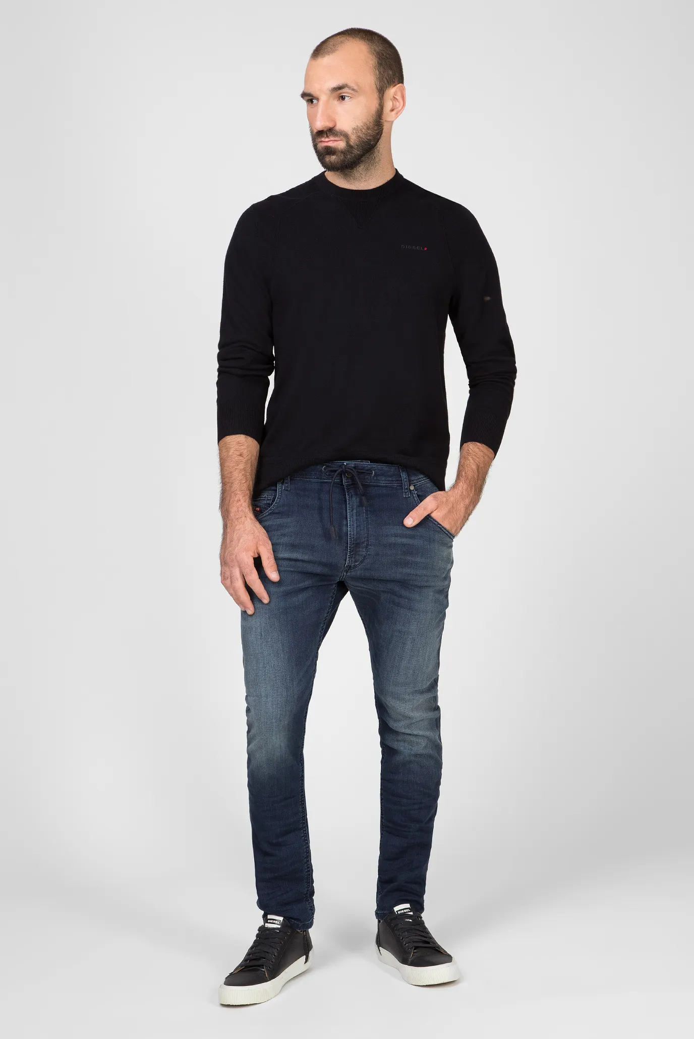 Мужские темно-синие джинсы KROOLEY CB-NE 10