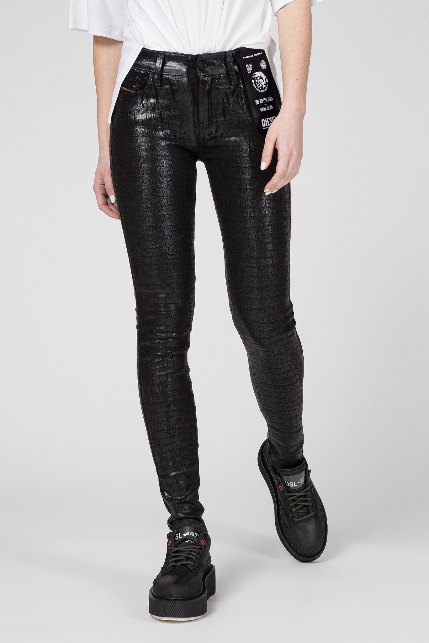 Женские черные джинсы SLANDY-SP4 L.32 1