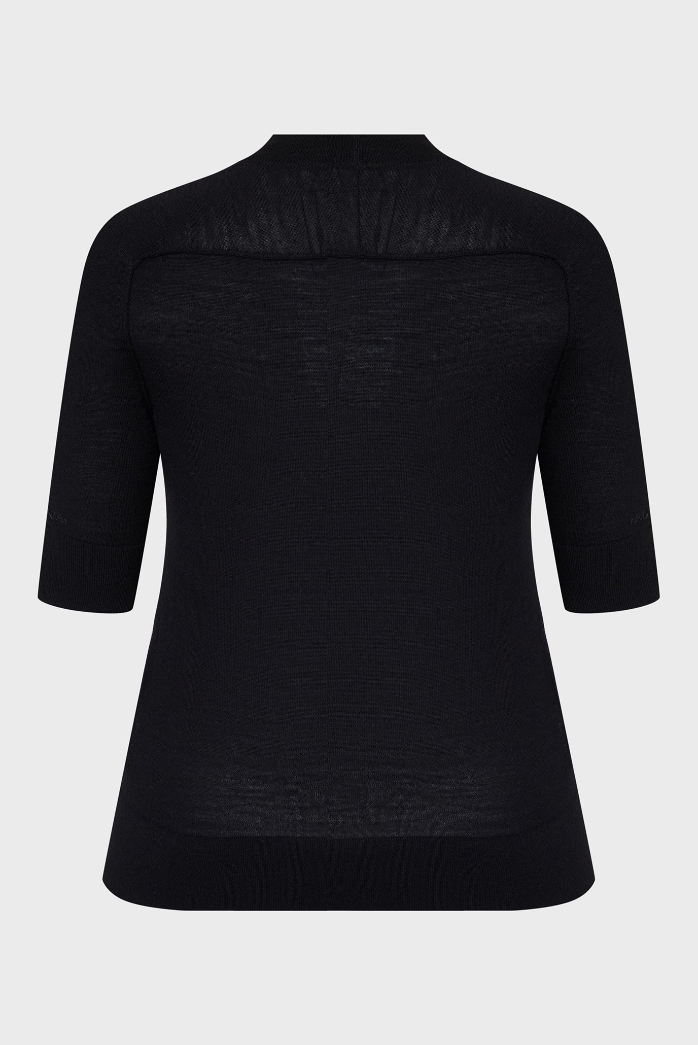 Женский черный шерстяной гольф EXTRA FINE WOOL 7