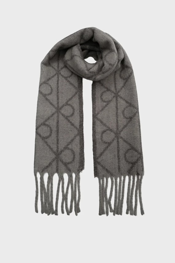 Шарф EMBLEM AOP BRUSHED HW SCARF Calvin Klein