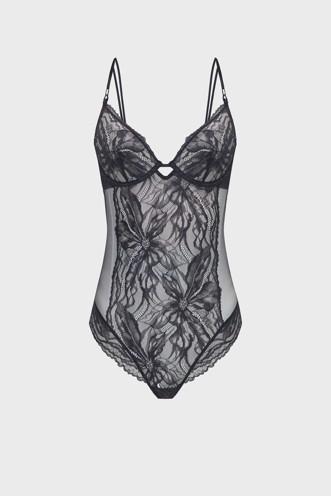 Женский черный комбидресс 8