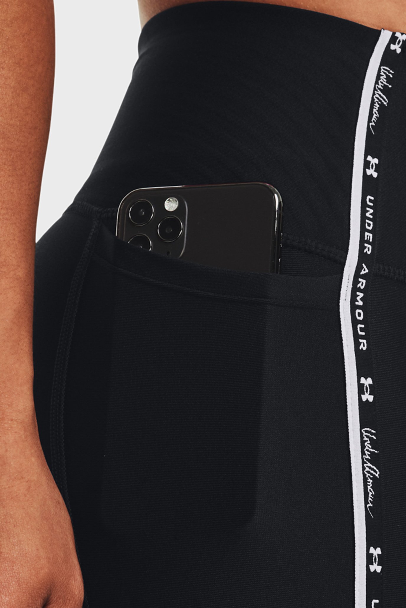 Женские черные тайтсы Armour Taped Ankle Leg 4