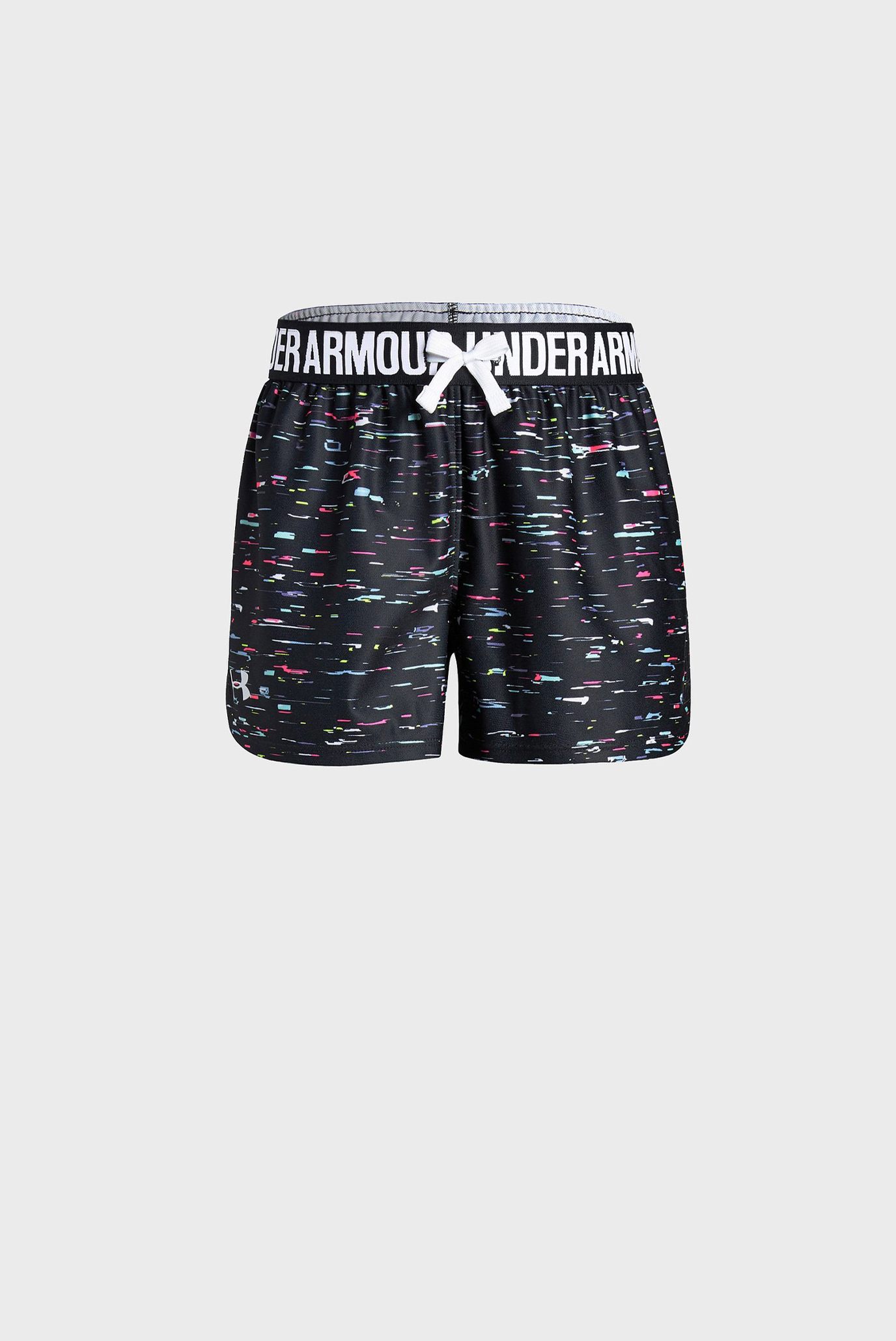 Детские черные шорты с принтом Play Up Printed 3