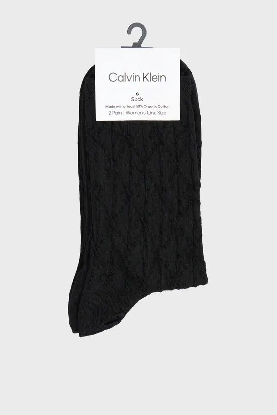 Носки CK WOMEN SOCK 2P EMBLEM AOP Calvin Klein