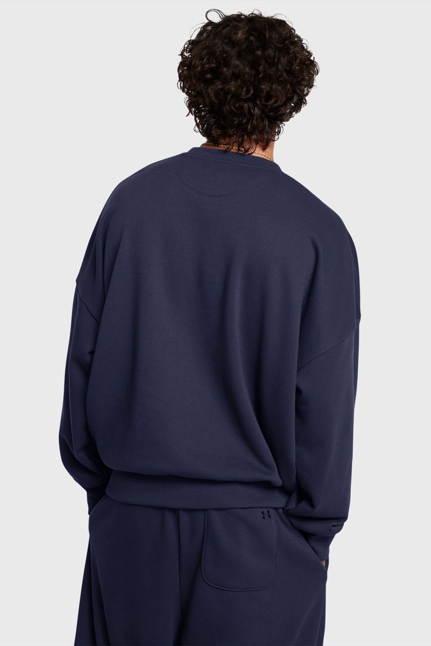 Мужской темно-синий свитшот UA Icon HWT Terry OS Crew 2