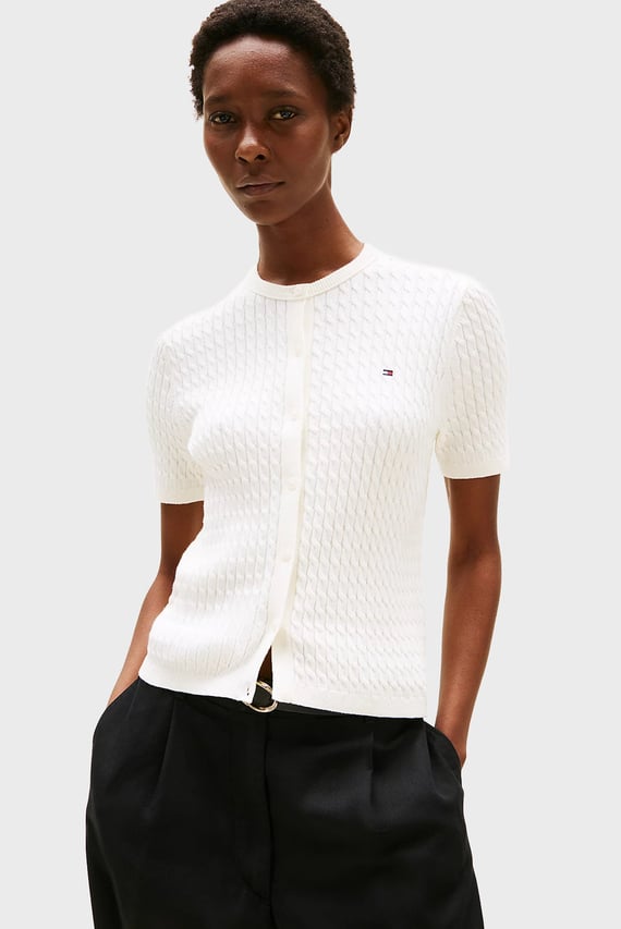 Свитер CO CABLE FINE GG S S C-NK CARDI Tommy Hilfiger