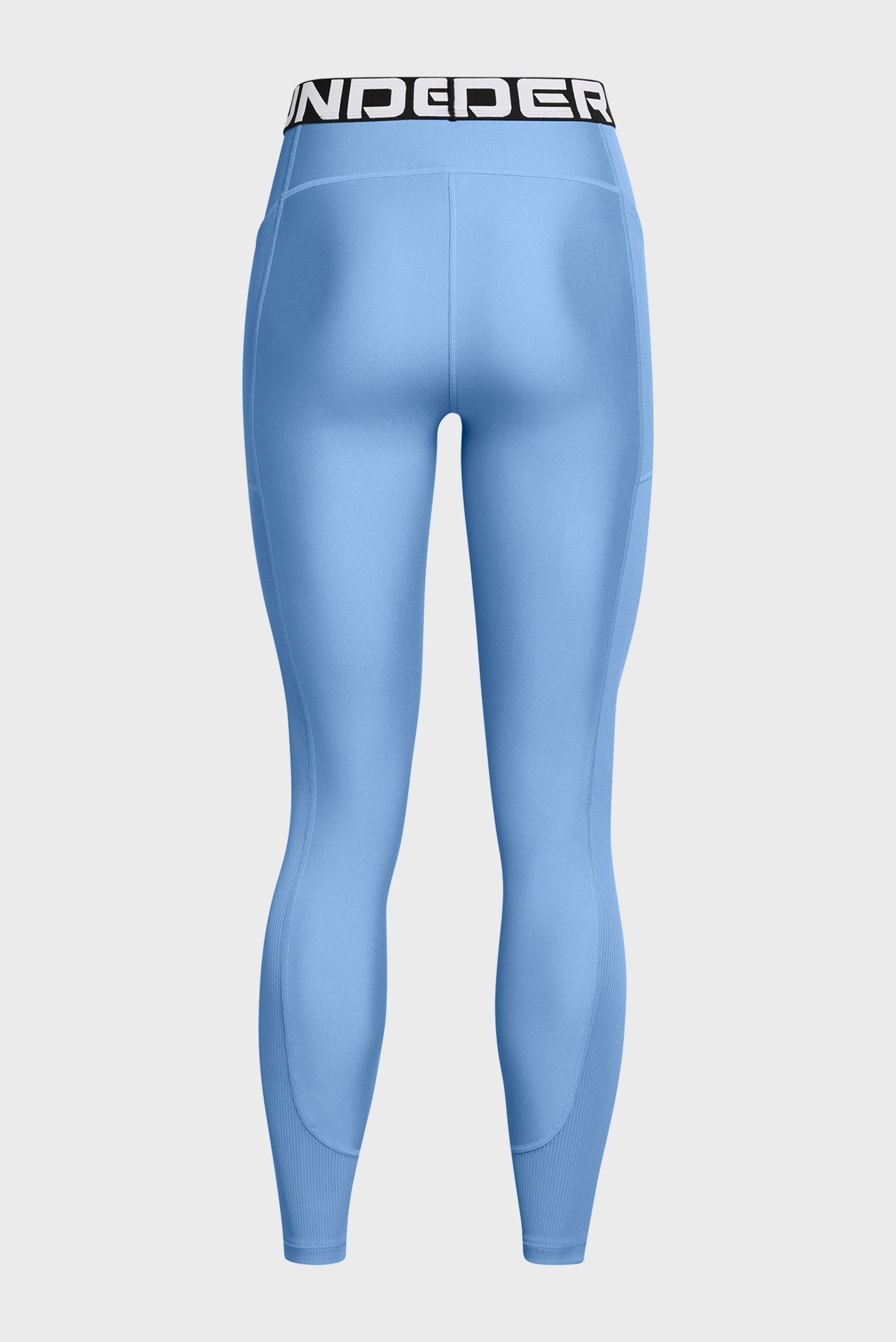 Женские голубые тайтсы HeatGear Rib Legging 6