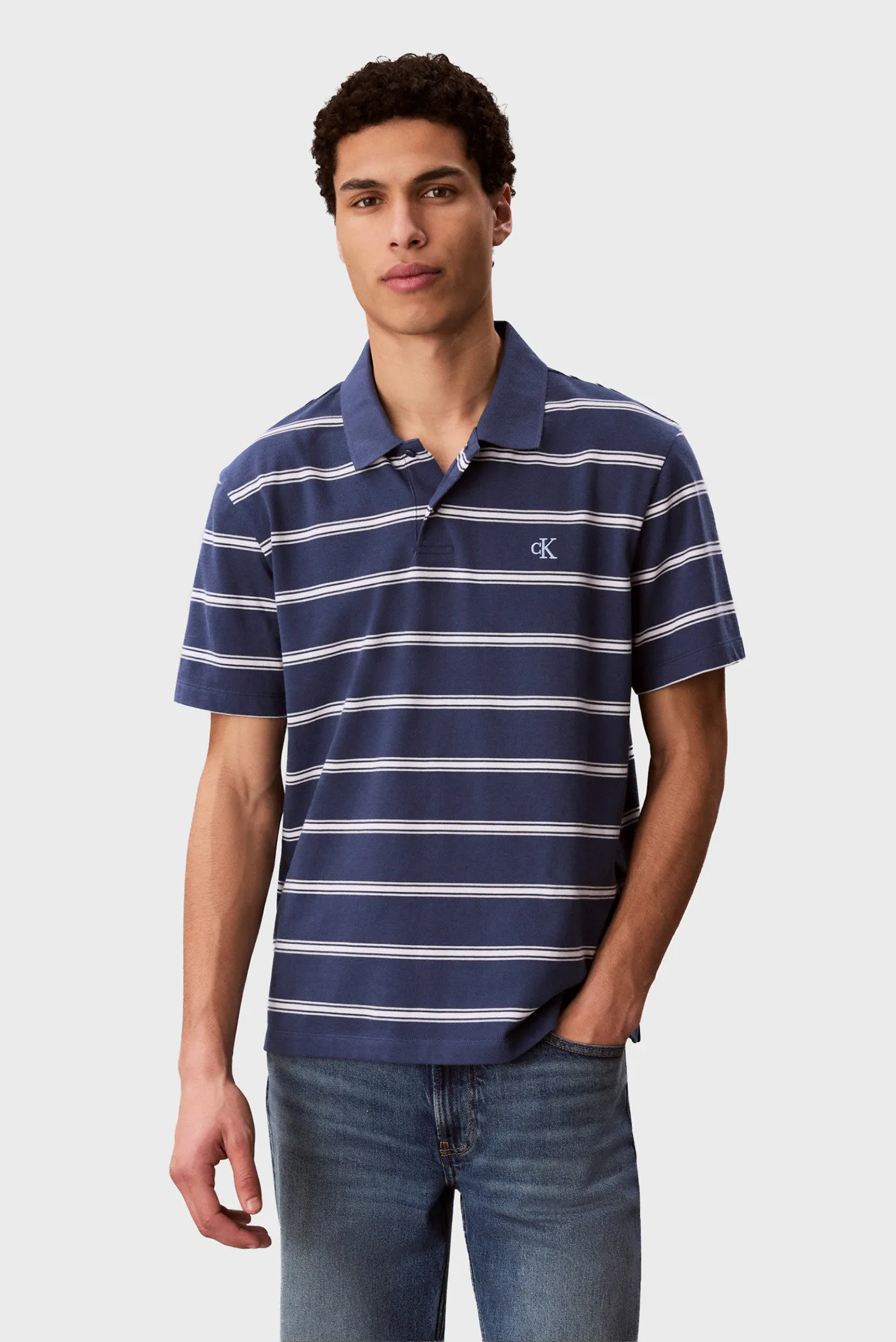 Поло SS EASY 16S JERSEY STRIPE POLO 1