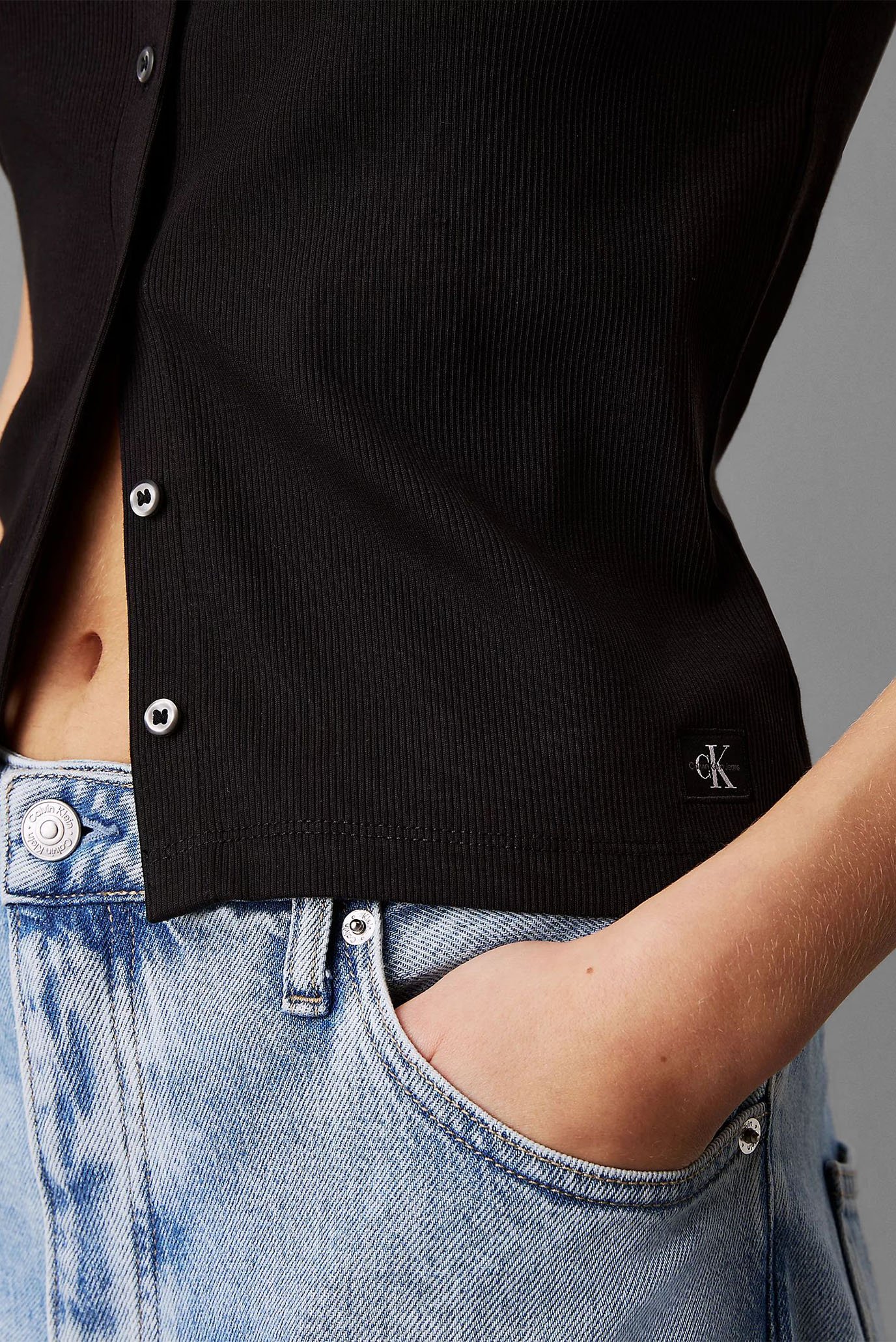 Топ WOVEN LABEL RIB CARDIGAN 4