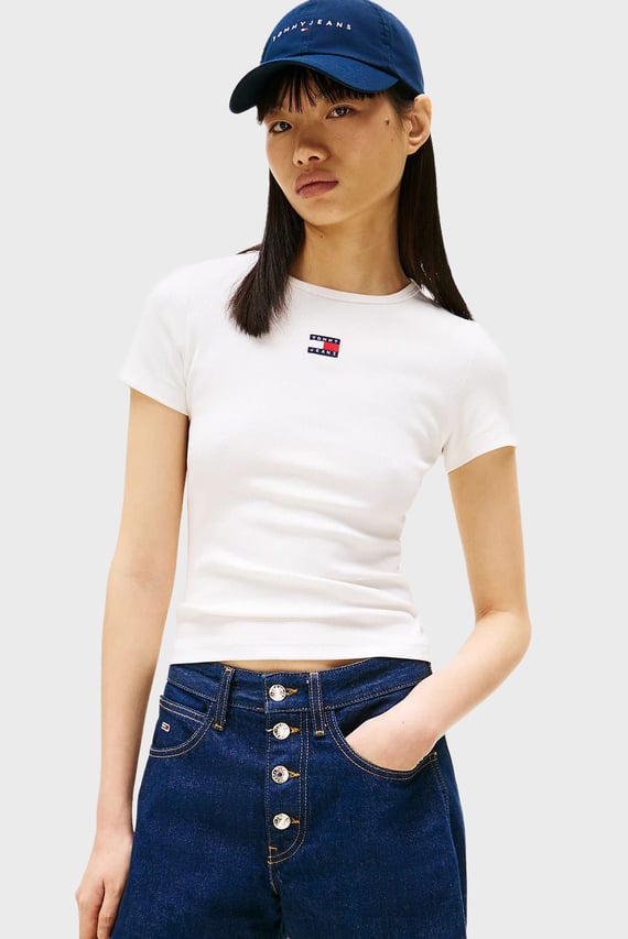 Футболка/TJW SLIM BADGE RIB TEE Tommy Jeans
