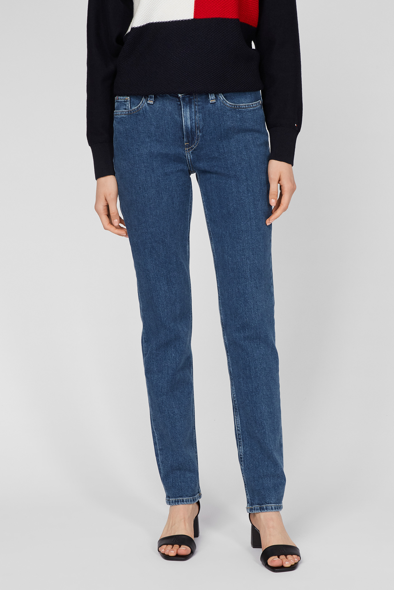 Женские синие джинсы TH SOFT ROME STRAIGHT RW NAS 6