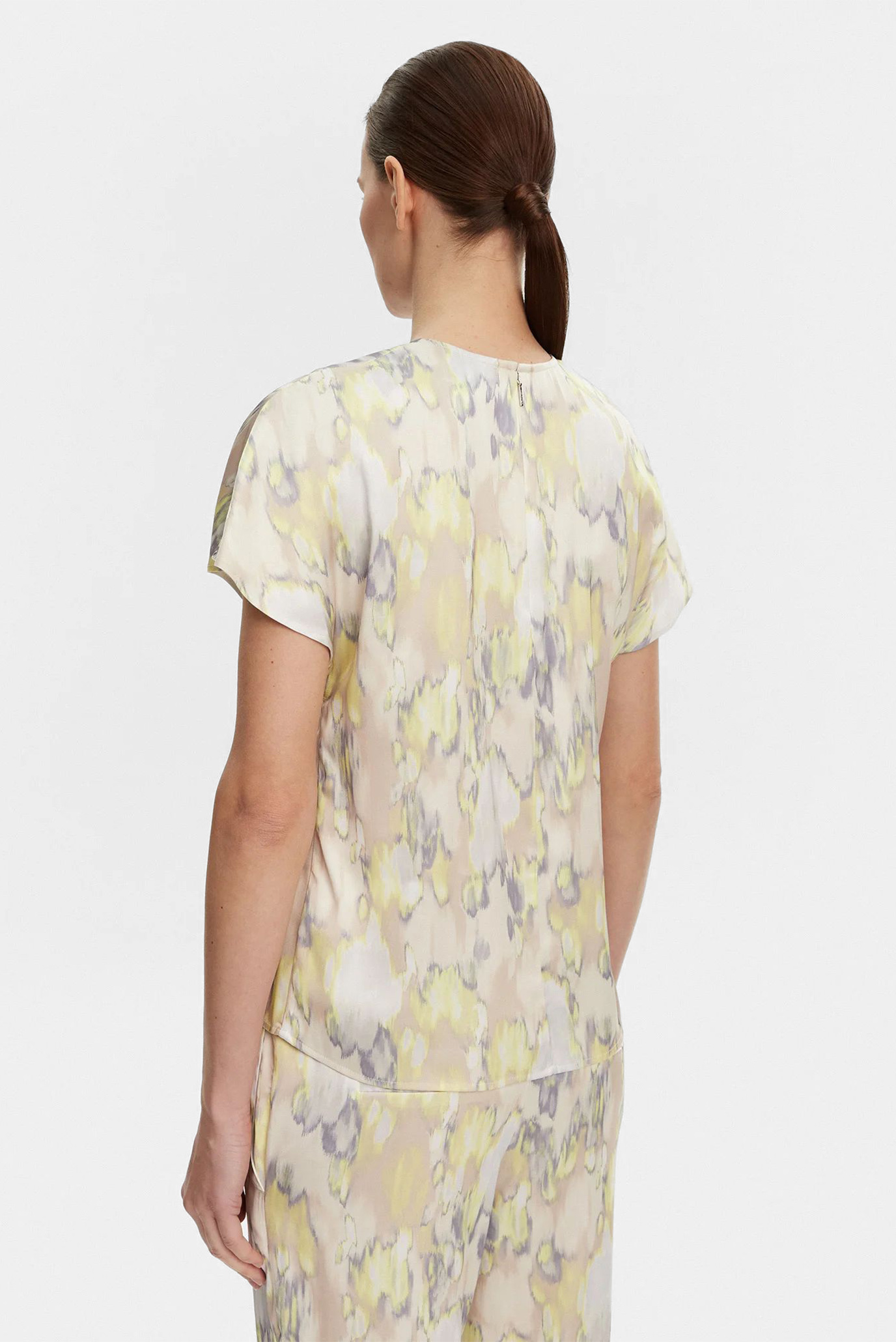 Блузка DRAPEY SATIN SS METAL BLOUSECalvin Klein Блузка DRAPEY SATIN SS METAL BLOUSE 3