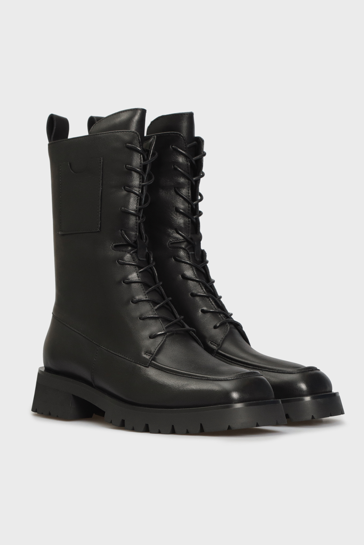 Женские черные кожаные ботинки Carysfort 3