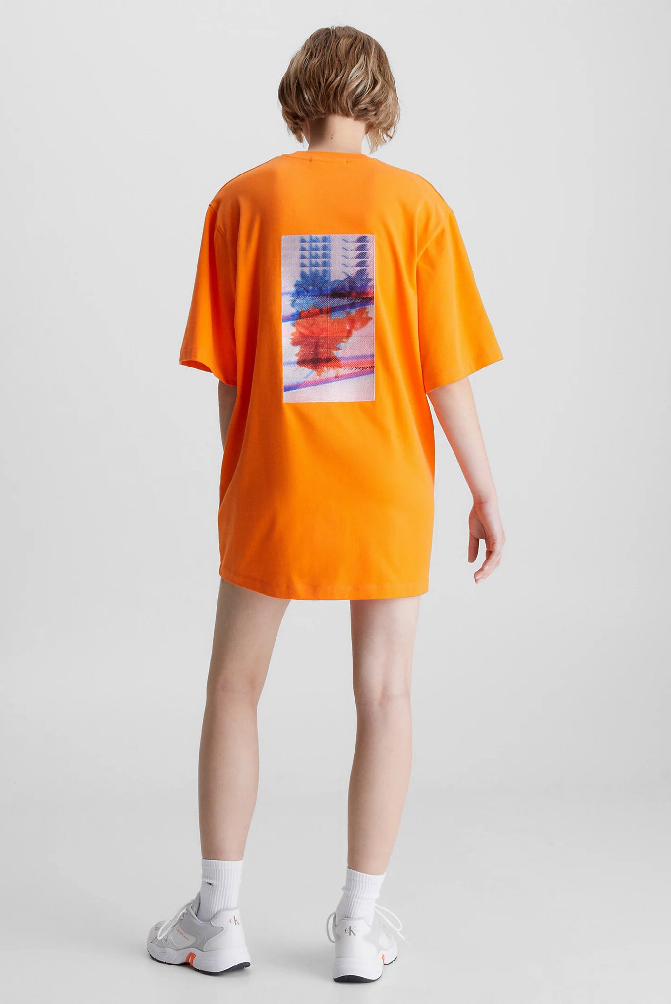 Женское оранжевое платье MOTION FLORAL 3