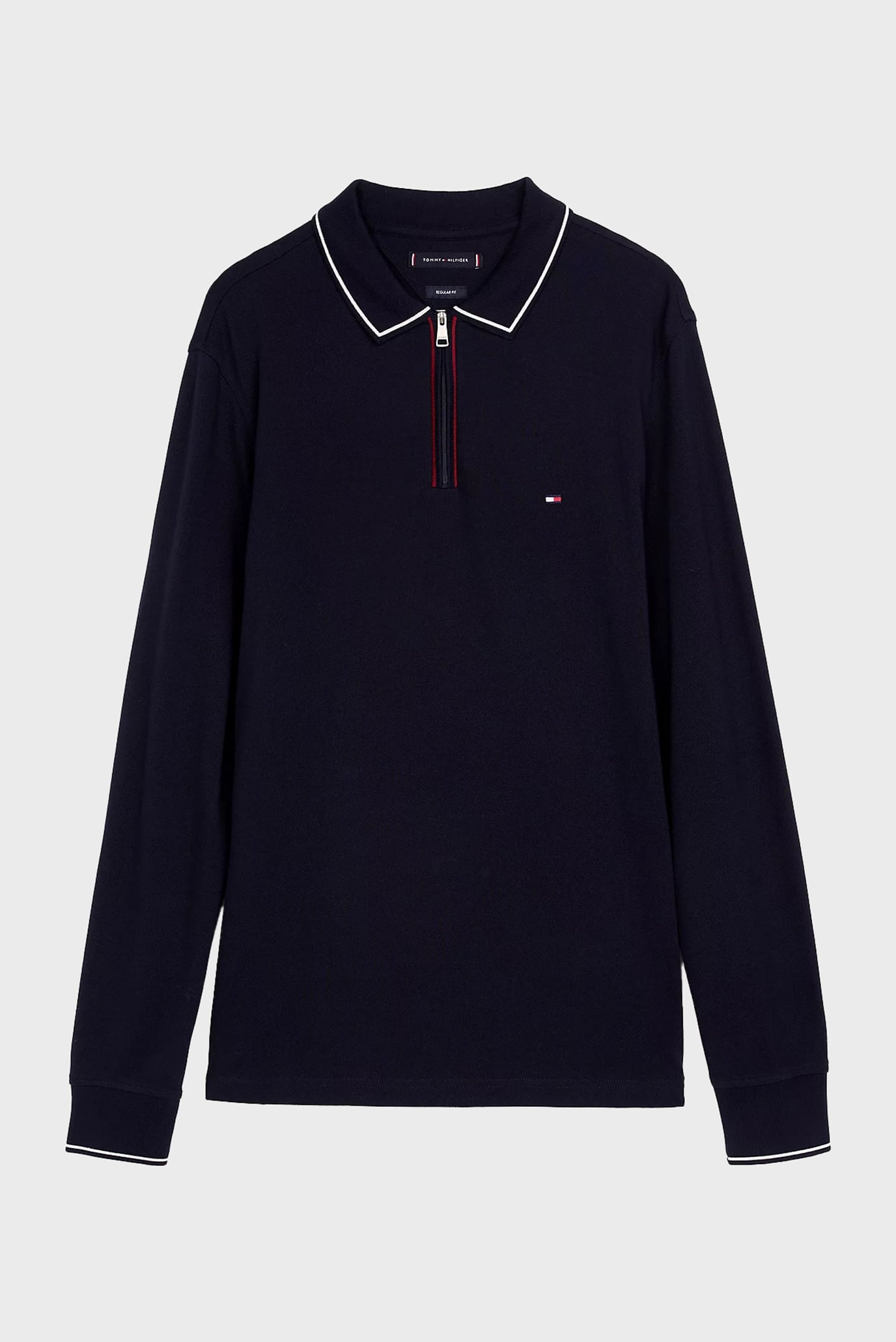 Поло с длинным рукавом LS ZIP RWB DETAIL REG POLO 5