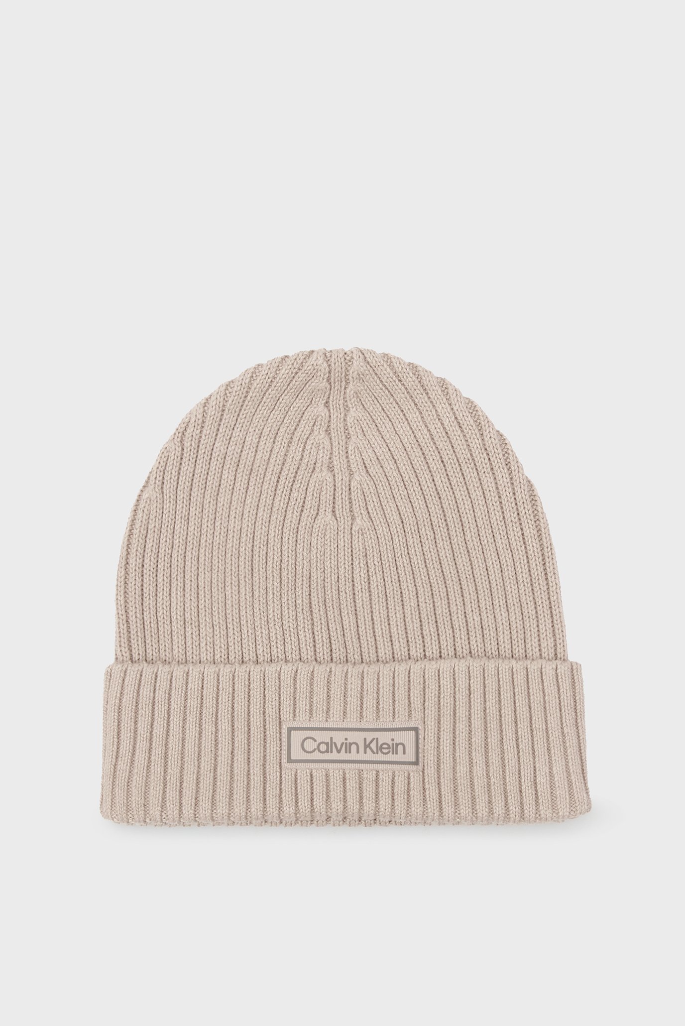 Шапка PATCH CHUNKY RIB COTTON BEANIE 1