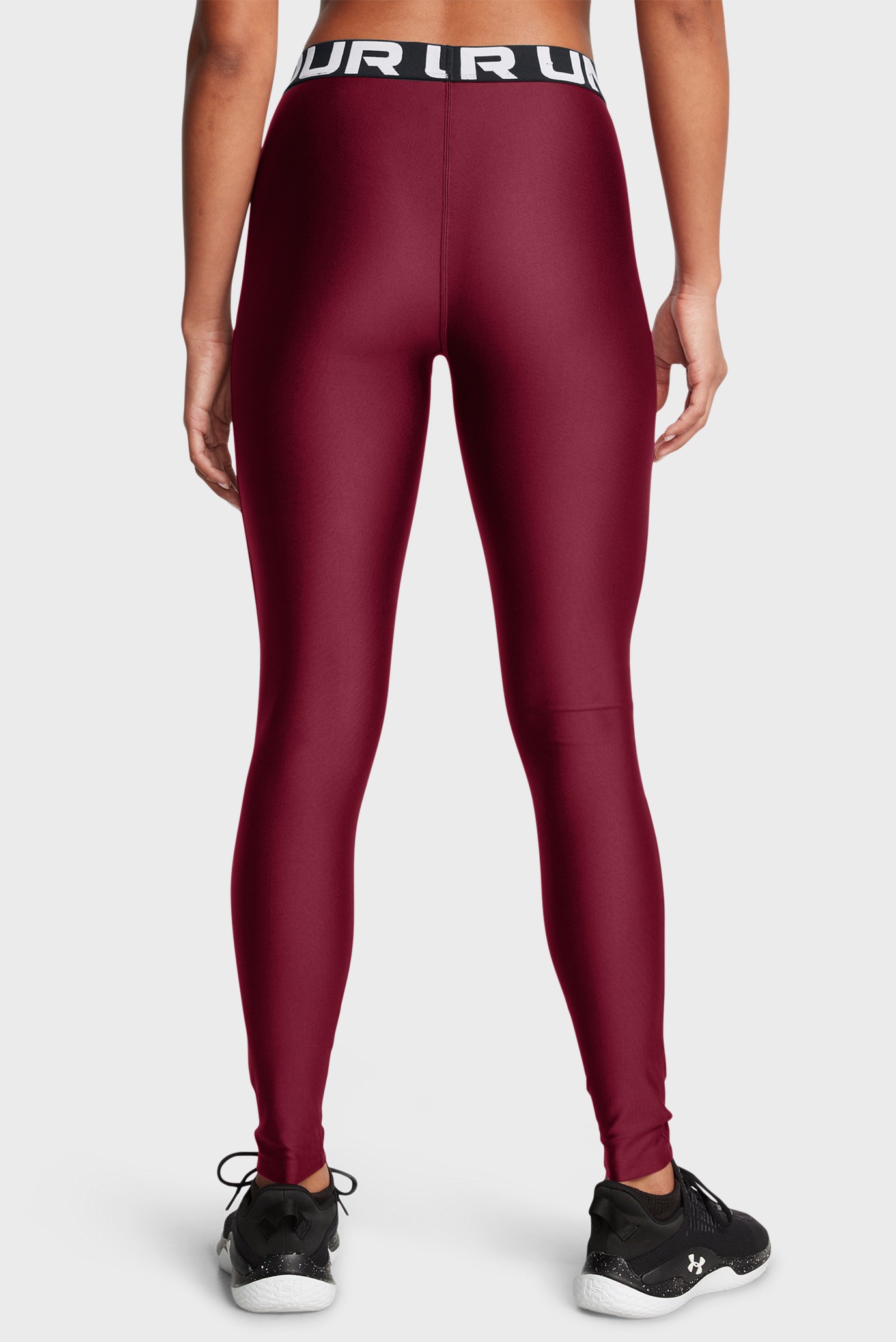 Женские бордовые тайтсы UA HG Authentics Legging 3