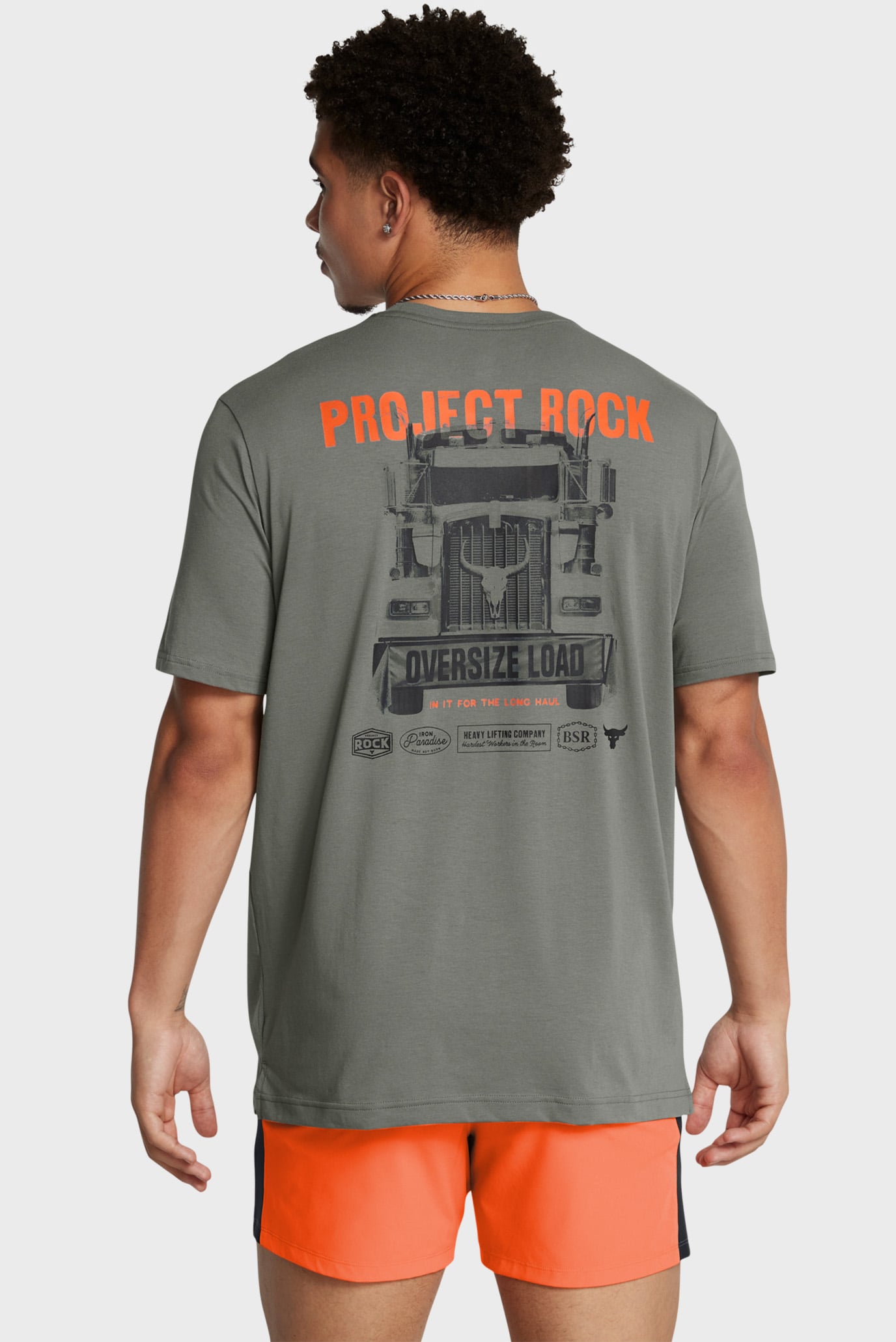 Мужская серая футболка UA Pjt Rck 60 40S SS 4 Tools 2