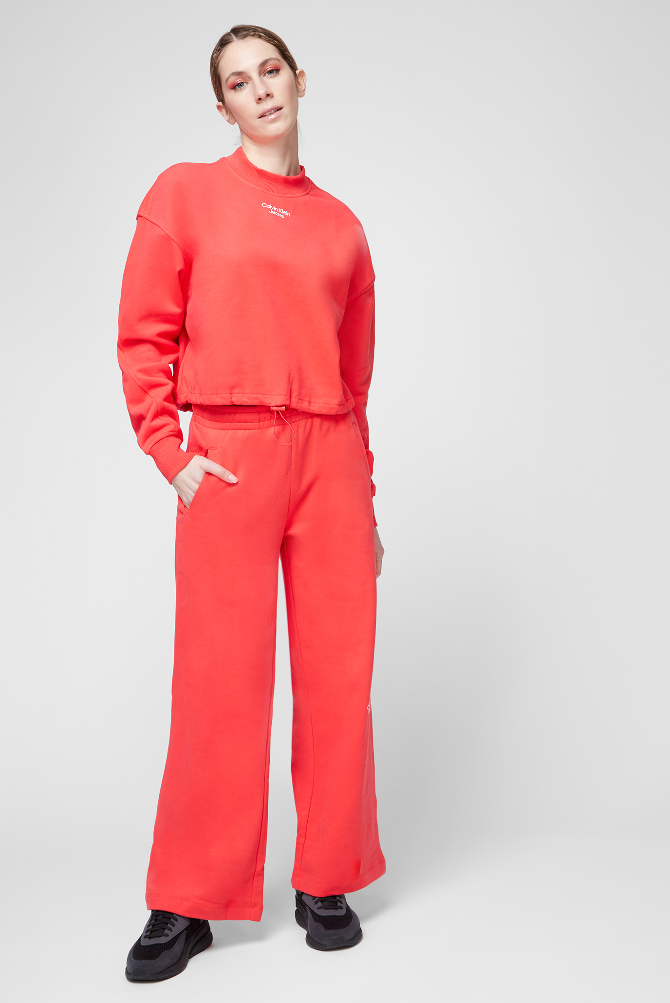 Женские красные спортивные брюки Calvin Klein Jeans Женские красные спортивные брюки 6