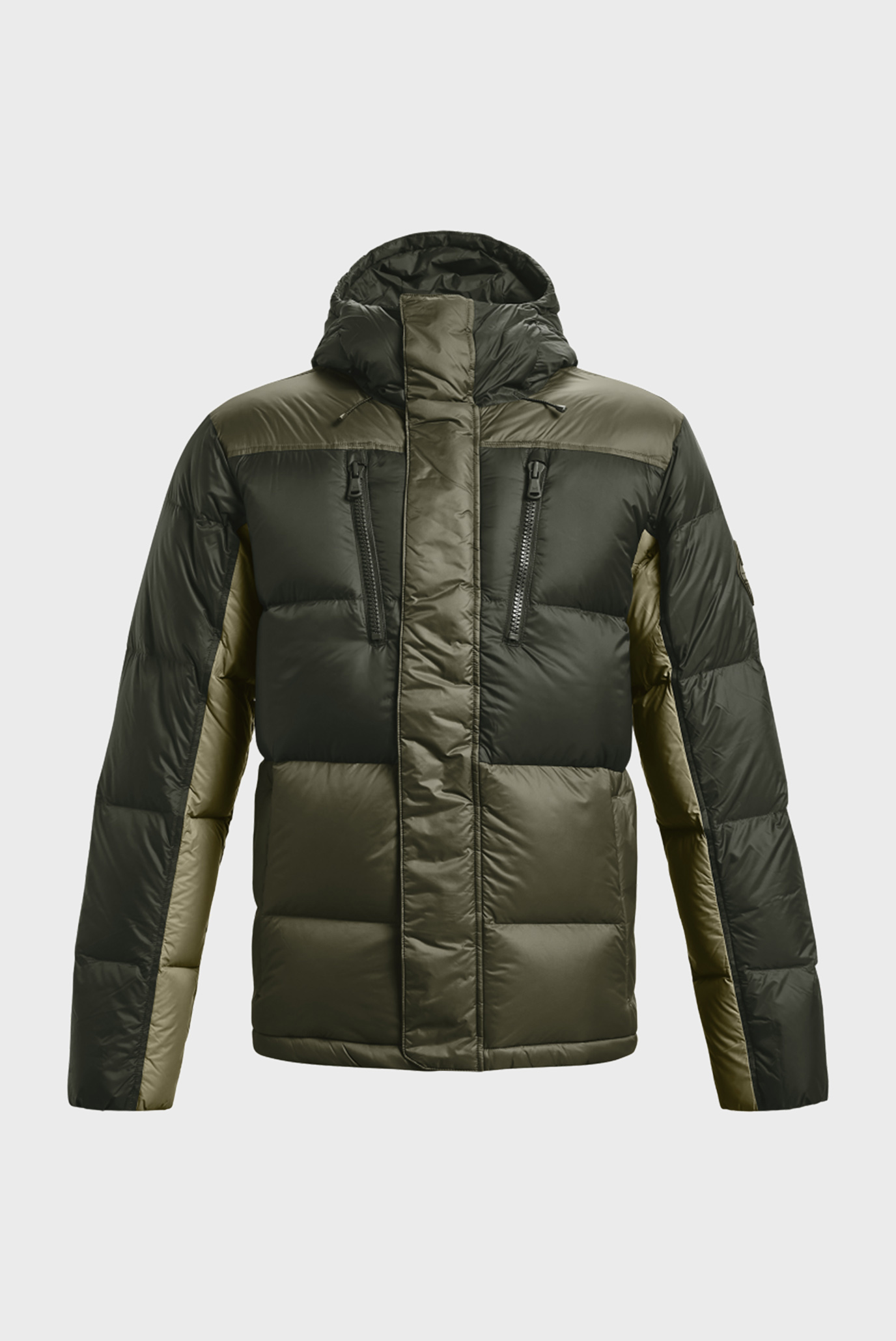 Мужской зеленый пуховик UA CGI Down Blocked Jkt 11