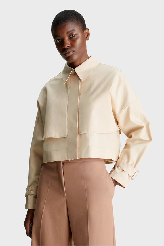 Ветровка TECHNICAL COTTON TRENCH JACKET