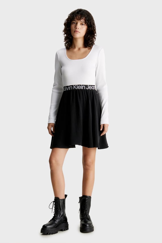 Платье LOGO ELASTIC LONG SLEEVE DRESS