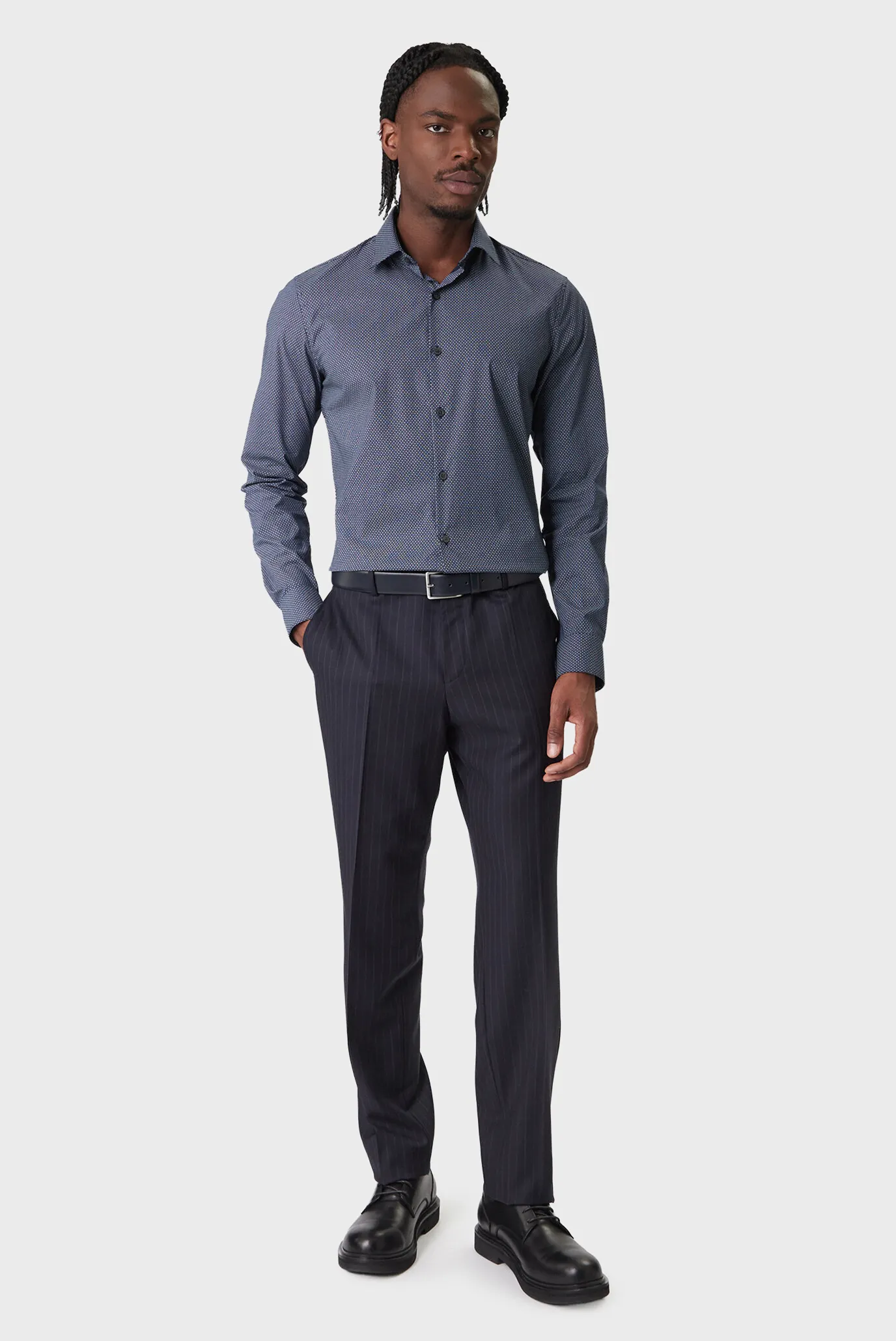 Рубашка/SLIM ESNTL POPLIN STR PRT 2