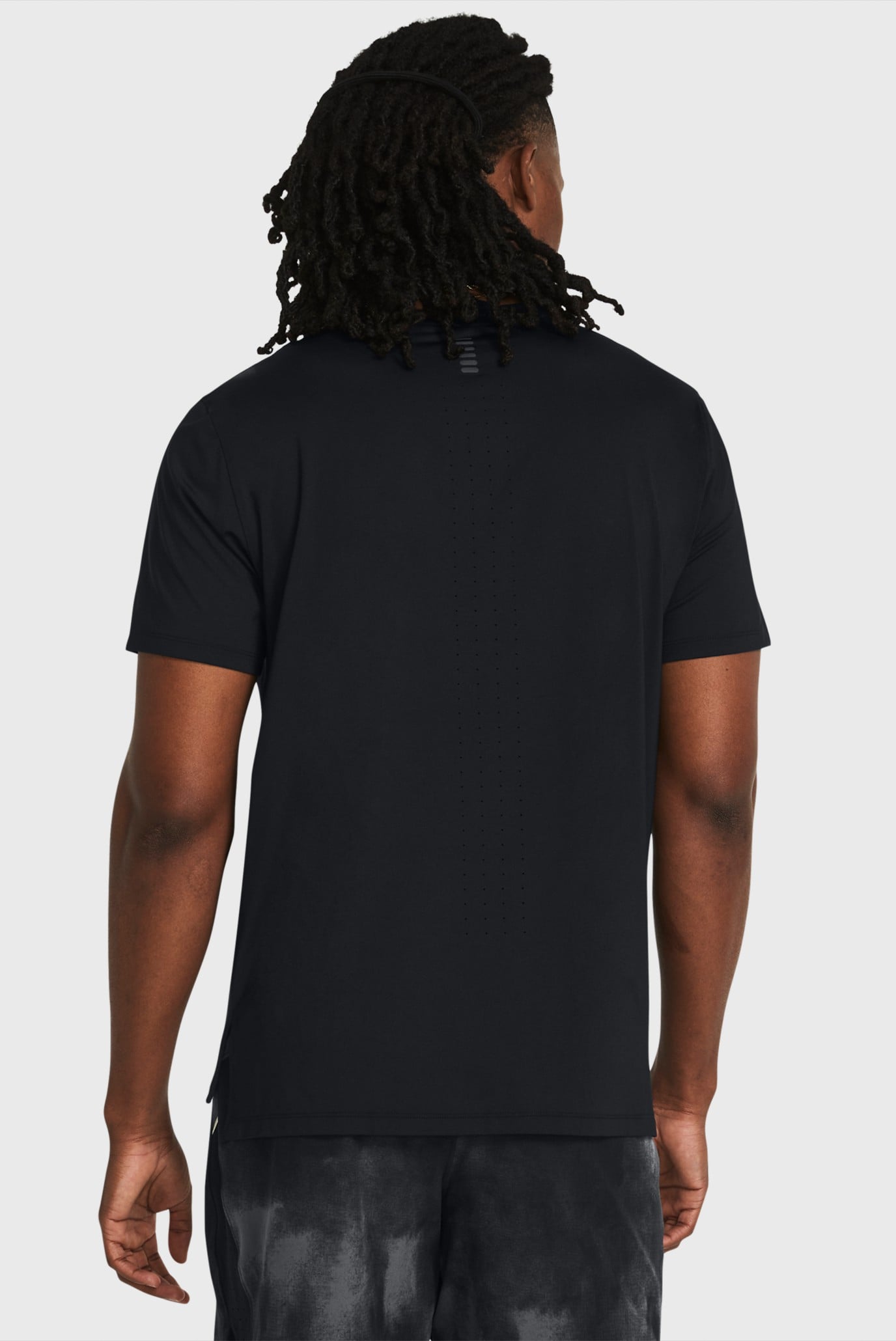 Мужская черная футболка UA Launch Elite Shortsleeve 2