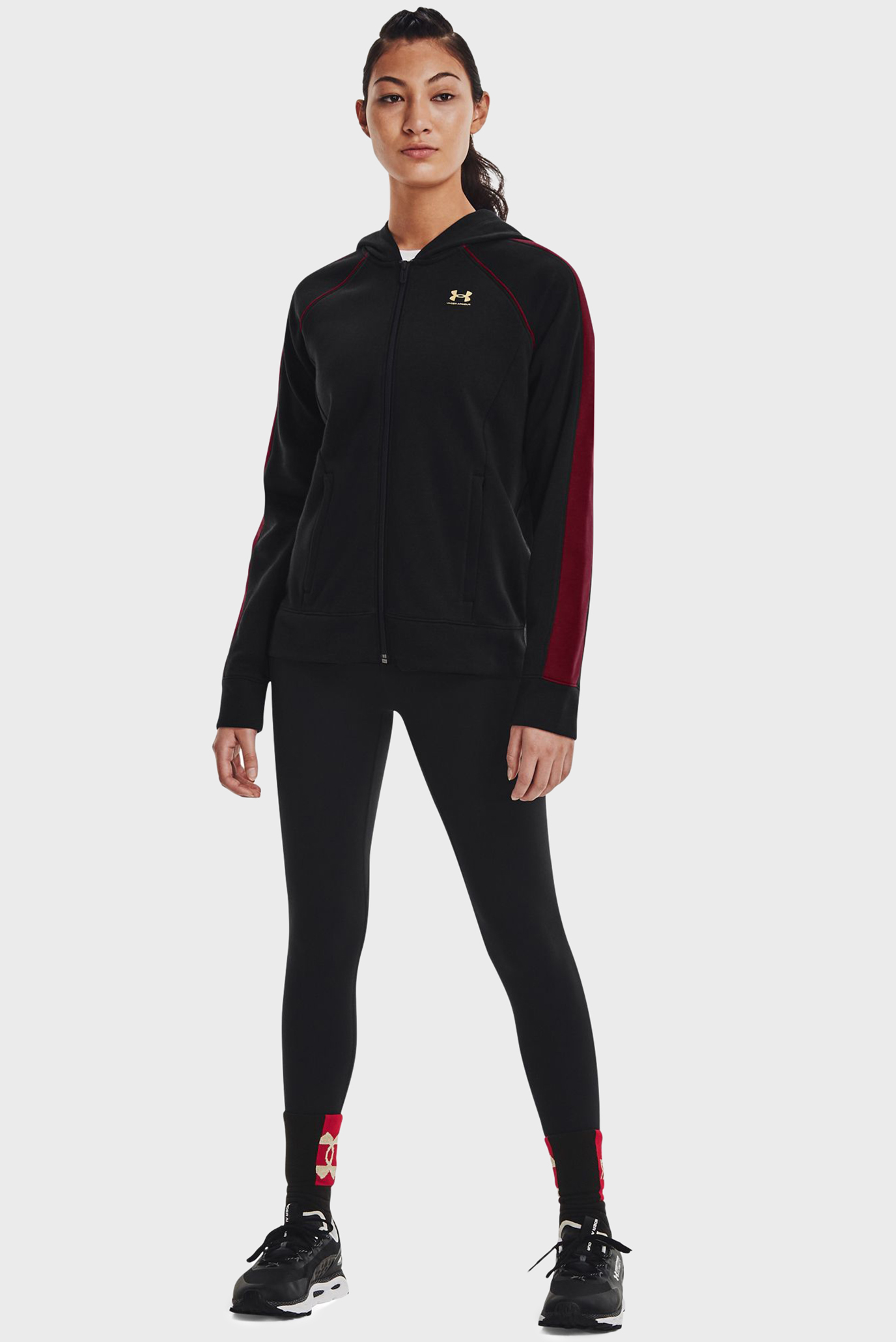 Женское черное худи CNY Hooded FZ 3