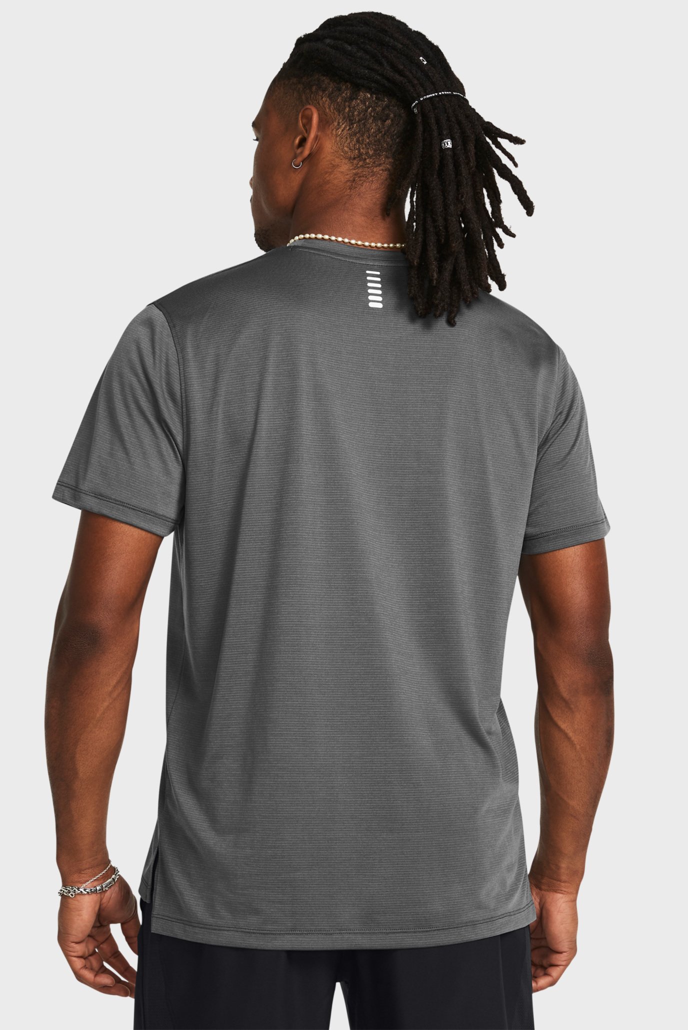 Мужская темно-серая футболка UA LAUNCH SHORTSLEEVE 2